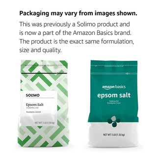 Foto 2 | Ayuda Para Remojar Sal De Epsom Amazon Basics, Con Aroma A Eucalipto, 1,36 Kg - Venta Internacional.