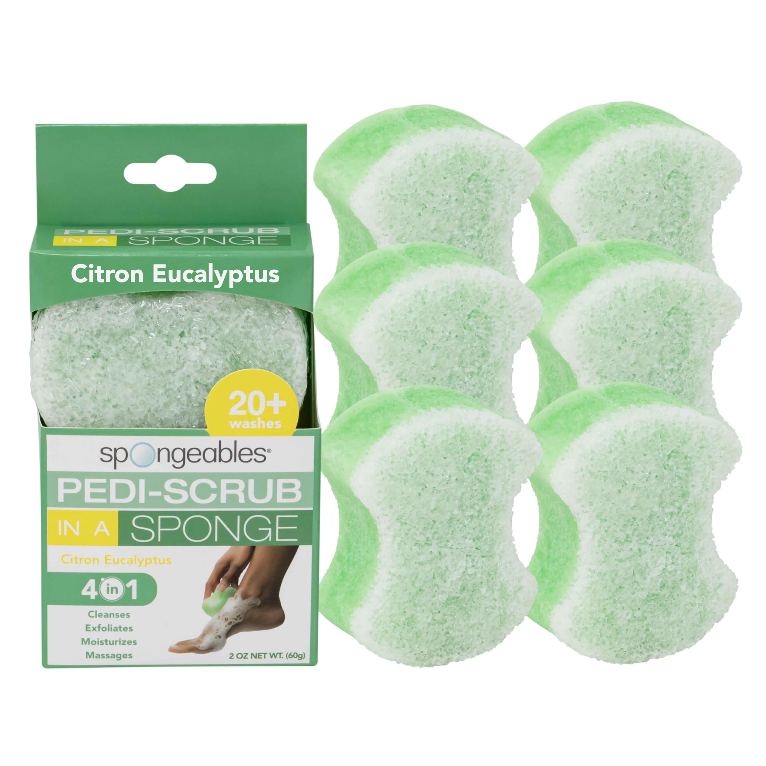 Foto 2 pulgar | Esponja Exfoliante Para Pies, Esponjosa, Exfoliante Para Pedicura, 6 Unidades - Venta Internacional.