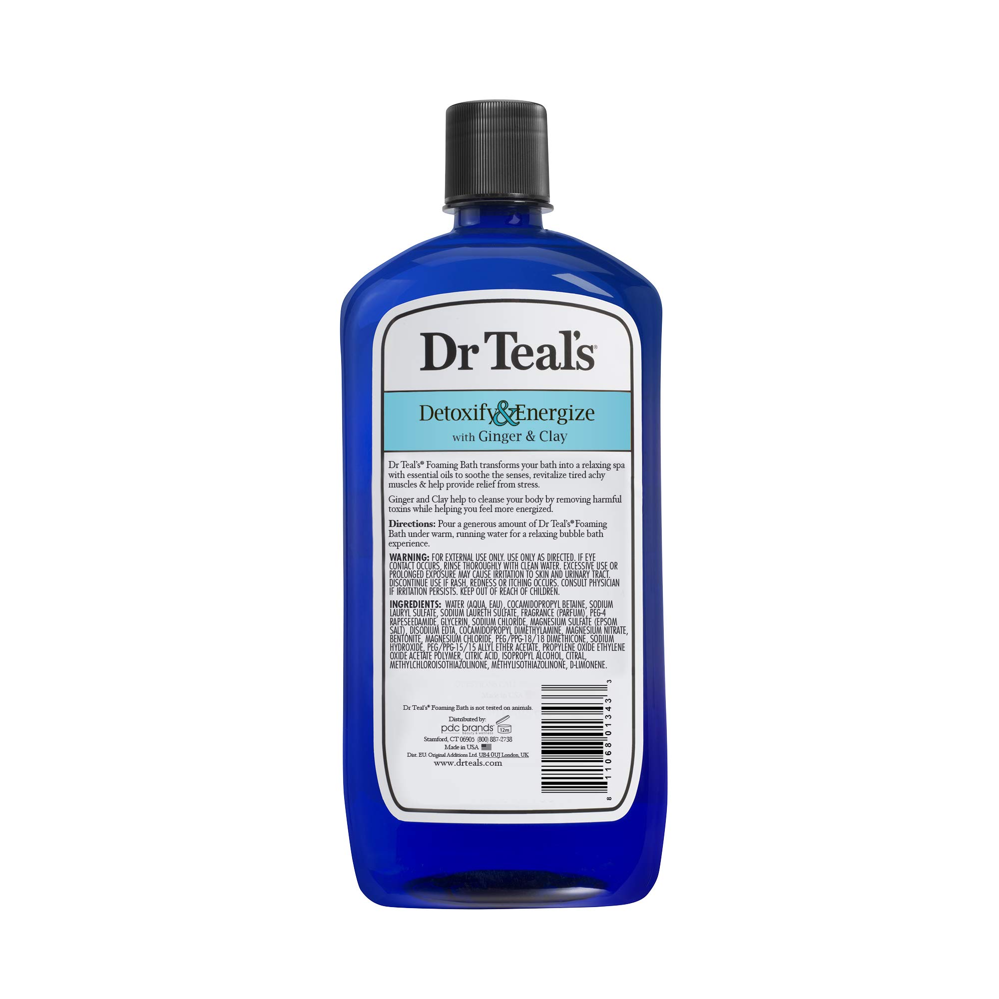 Foto 4 pulgar | Baño Espumoso Dr. Teal's Epsom Salt Detoxify Energize, 1 Litro - Venta Internacional.