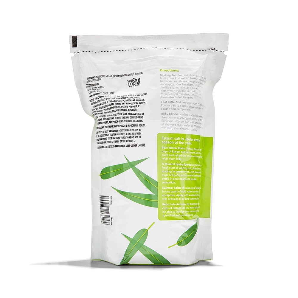 Foto 3 pulgar | Epsom Salt 365 De Whole Foods Market Eucalyptus 1 42 L - Venta Internacional.
