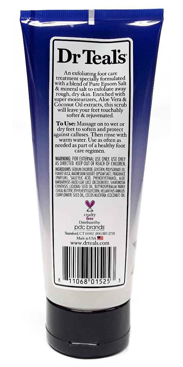 Foto 3 pulgar | Set De Regalo Para Exfoliante Para Pies Dr. Teal's Softening Remedy Coconut Oil - Venta Internacional.