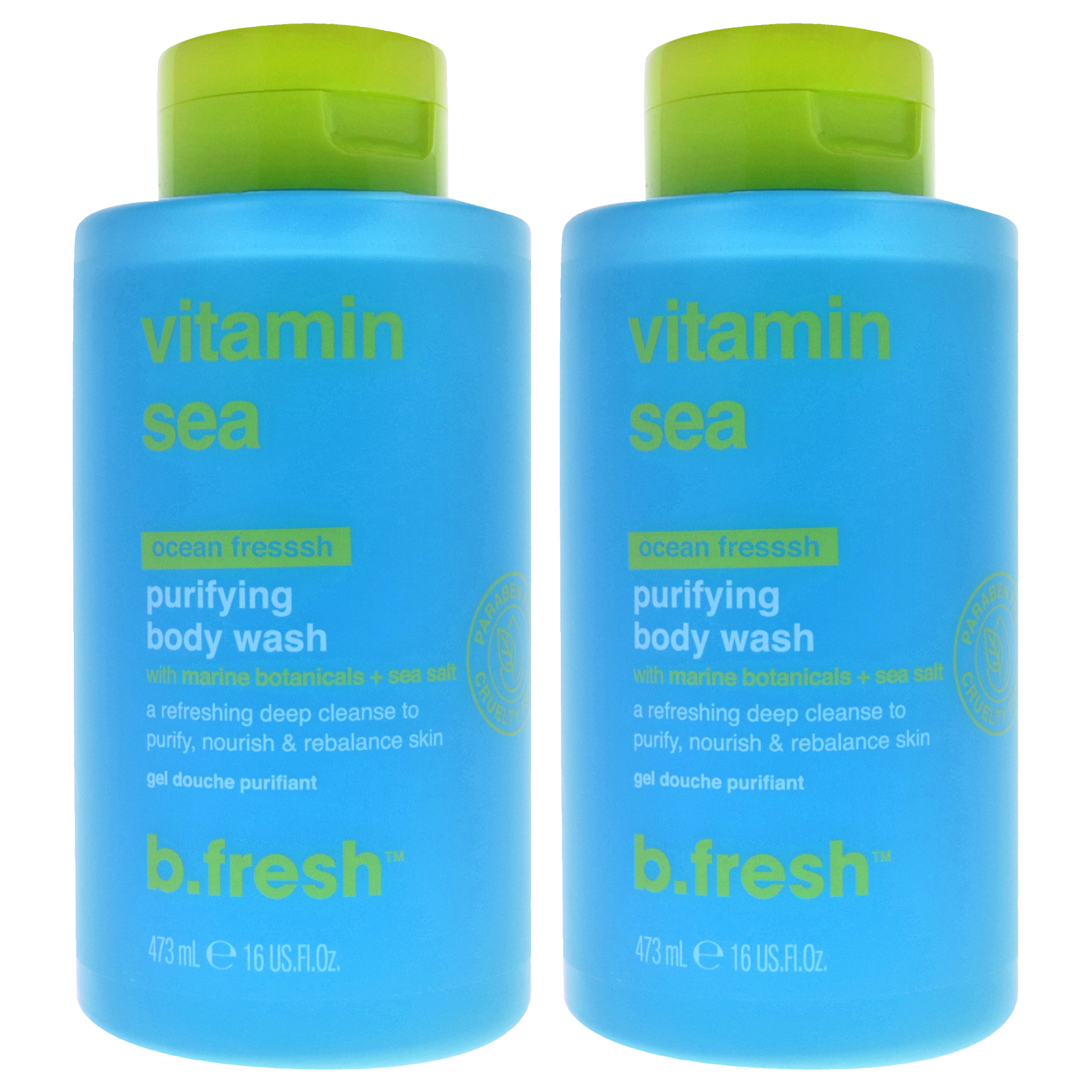 Foto 2 pulgar | Body Wash B.tan Vitamin Sea Purificante  Paquete De 2 - Venta Internacional.