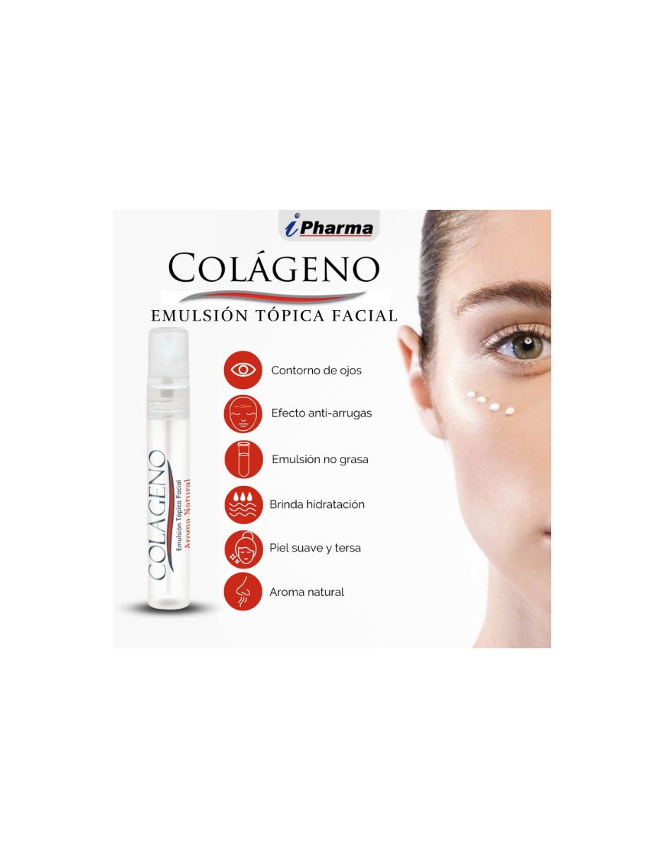 Foto 4 pulgar | Colágeno Emulsión Tópica Facial, 15 ml iPharma