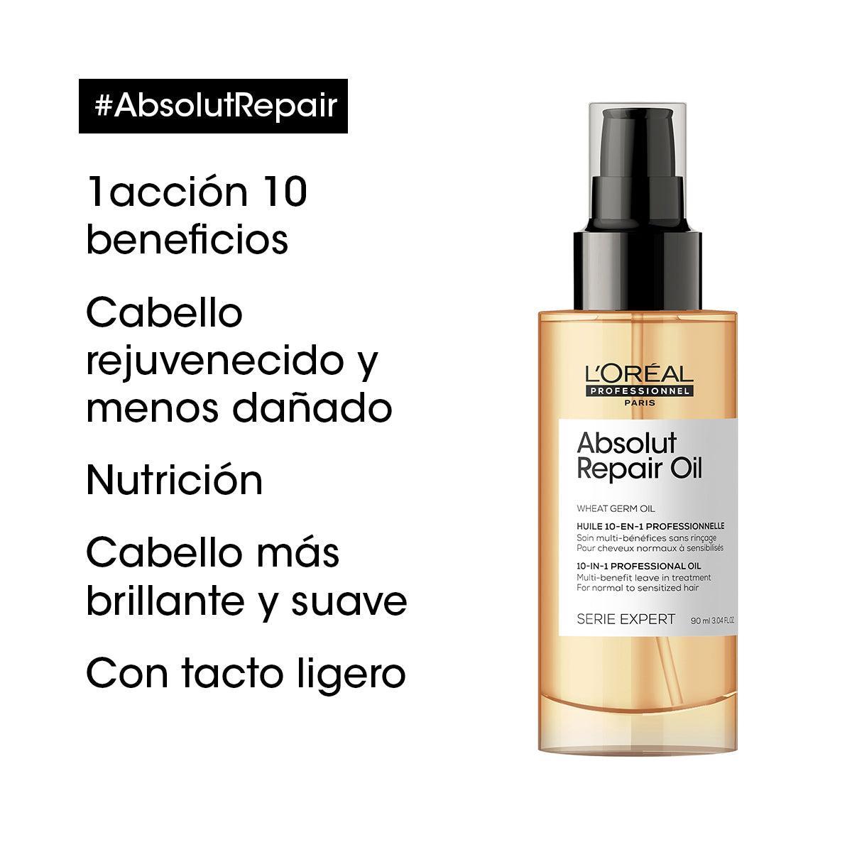 Foto 3 pulgar | Tratamiento Loreal Multi Beneficio Serie Expert Absolut Repair Oil