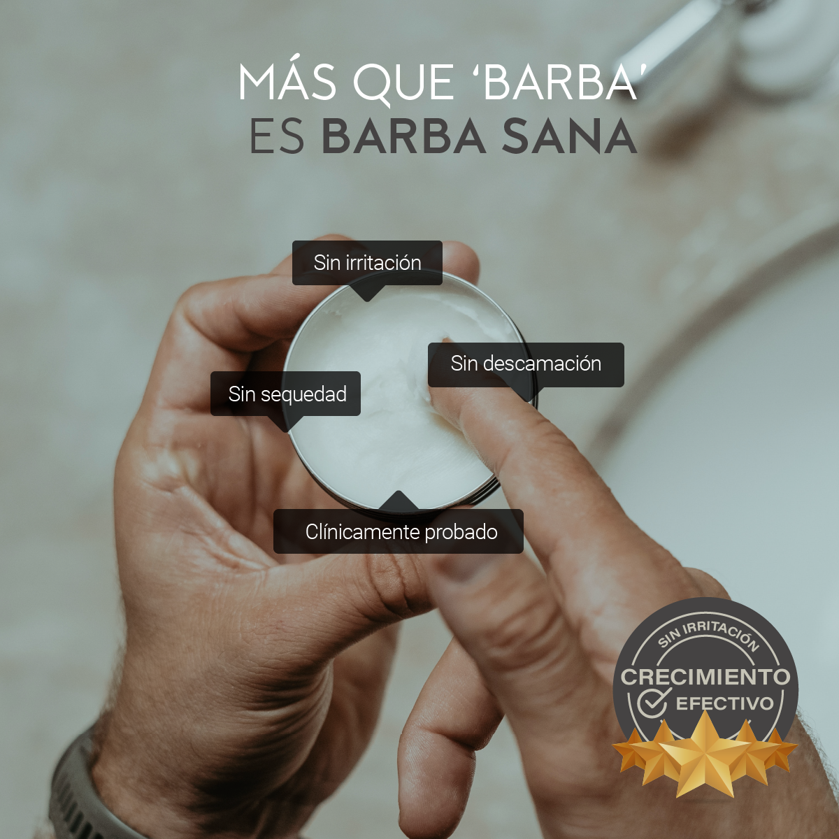 Foto 7 pulgar | Bálsamo para Crecimiento de Barba y Bigote Not-Minox 3% Ingrediente Activo 90 ml