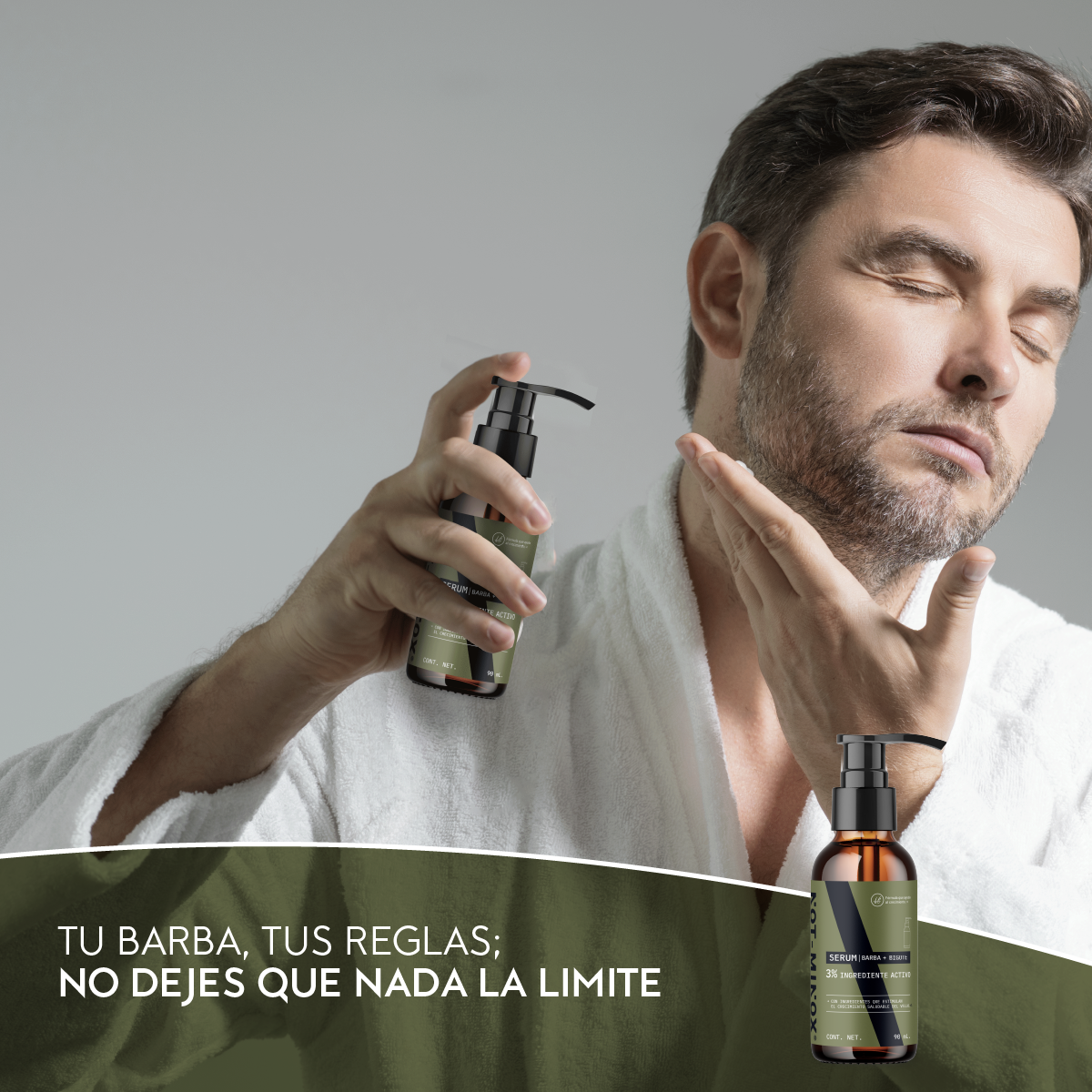 Foto 8 pulgar | Serum para Crecimiento de Barba y Bigote Not-Minox 3% Ingrediente Activo 90 ml