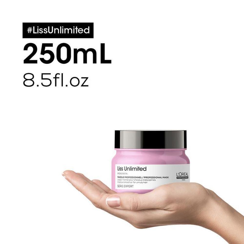 Foto 4 pulgar | Mascarilla Suavizante L'oréal Liso Ilimitado color Rosa 500 ML