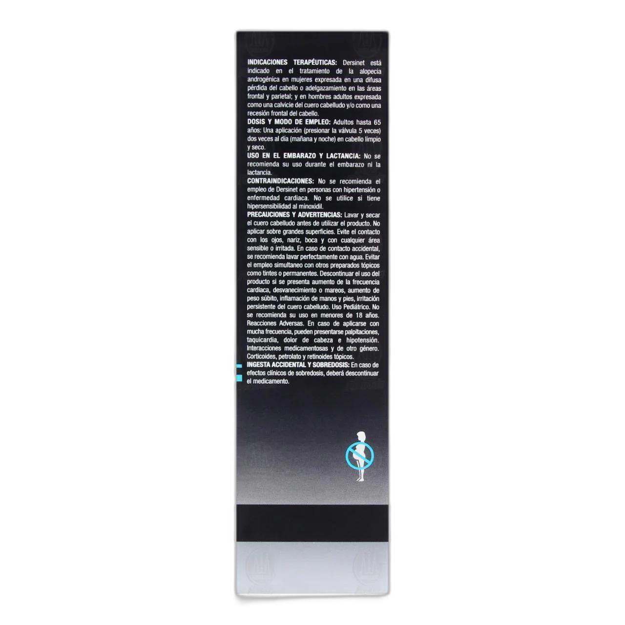Foto 3 pulgar | Tratamiento de La Alopecia Dersinet Minoxidil5% 100gr