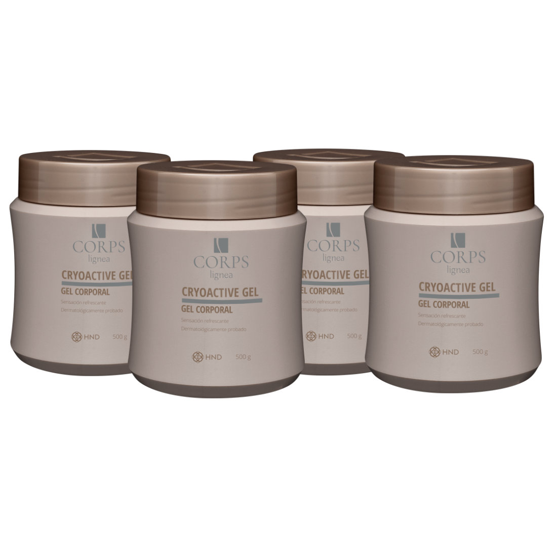 Pack De 4x3 Unidades De Gel Reductor Cryoactive Body Contour Corps Lignea 500g Hinode