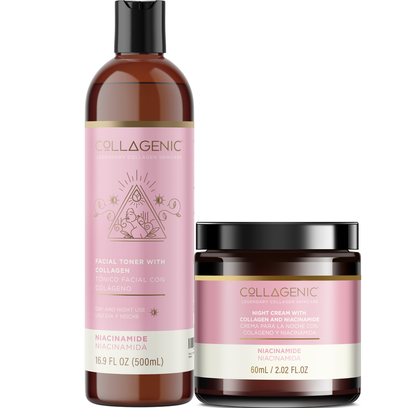 Foto 2 pulgar | Kit Aclarante Niacinamida Tónico 500ml + Serum 50ml + Crema 60ml Collagenic