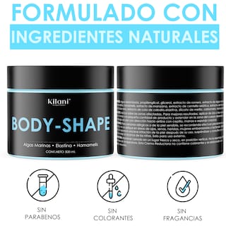 Foto 5 | Gel Reductor Moldeador Corporal Kilani Con Algas Marinas y Elastina - Tonificante - 300 Ml