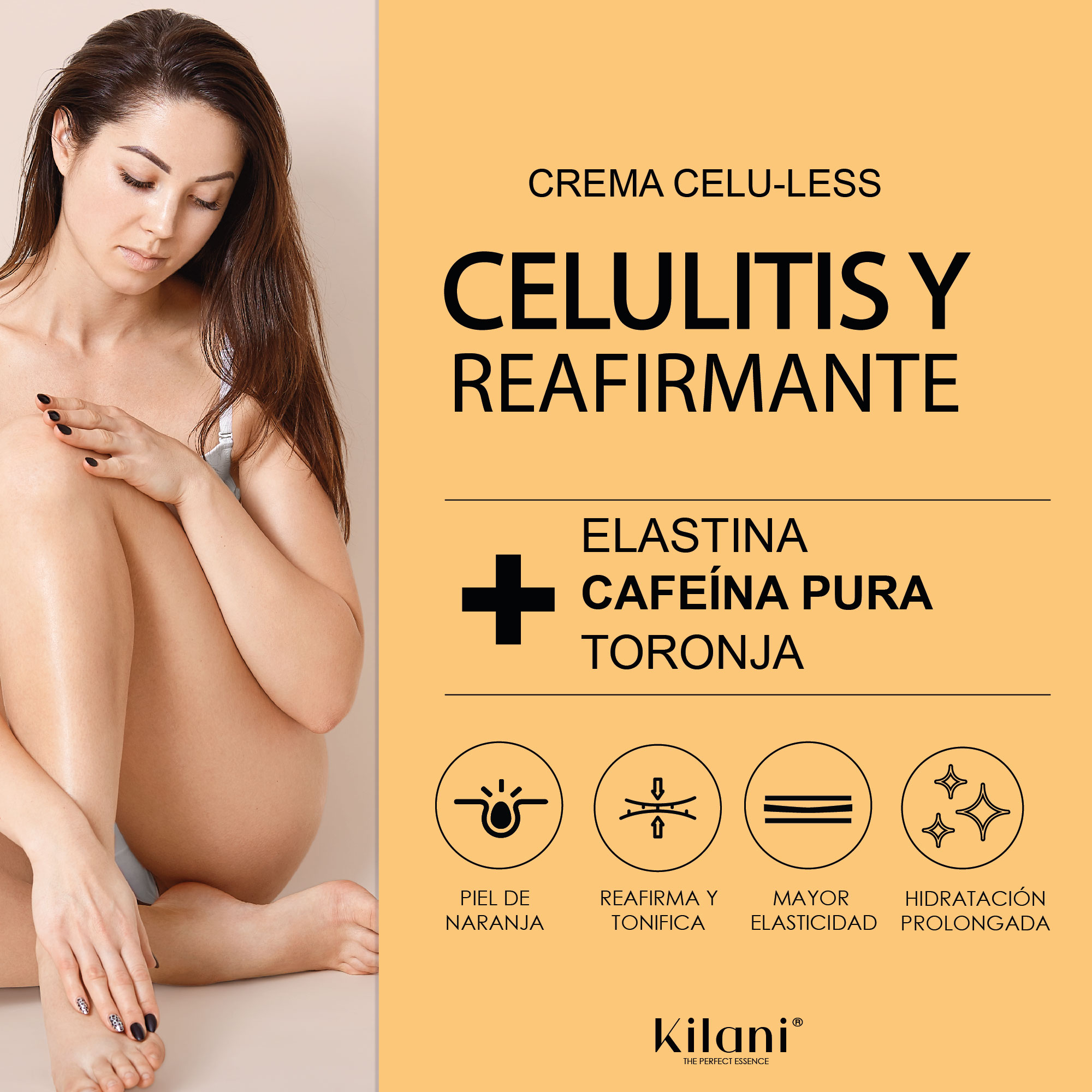 Foto 2 | Kit - Crema Corporal Piel De Naranja + Gel Reductor Moldeador - Celulitis, Moldeador