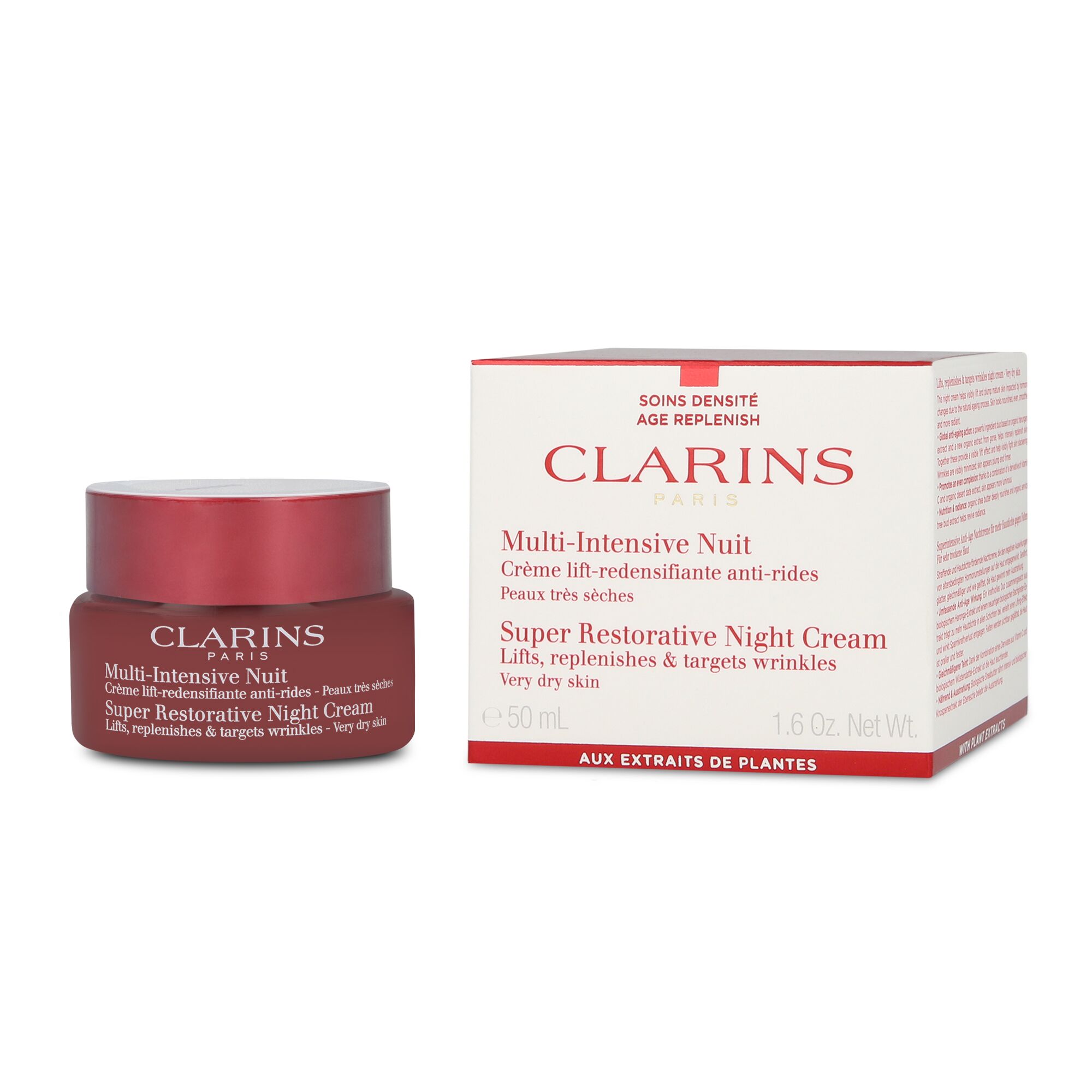 Foto 2 pulgar | Crema De Noche Clarins -super Restorative Night Cream Dry Skin