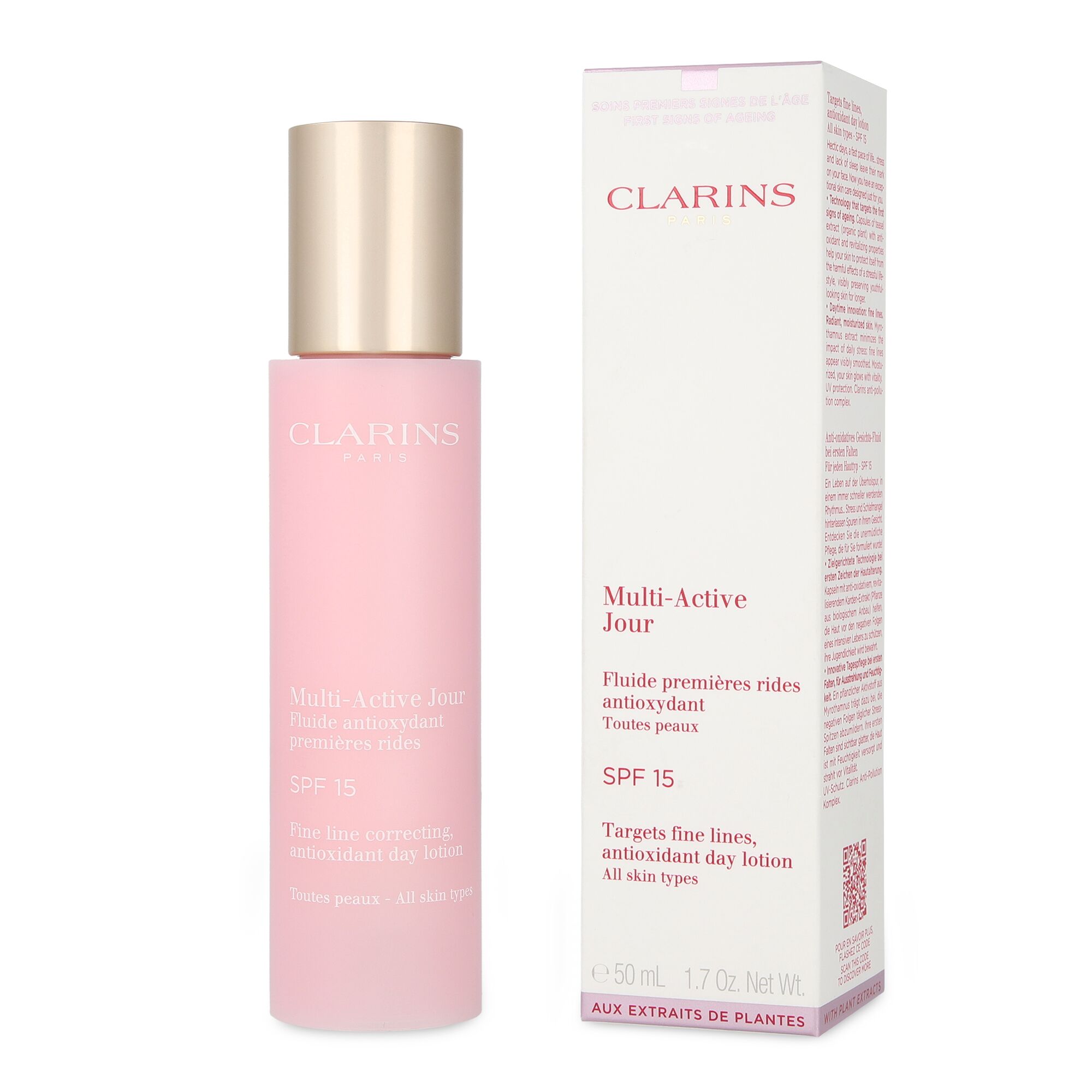 Foto 2 pulgar | Crema Hidratante Clarins -multi-active Antioxidant Day Lotion Spf15