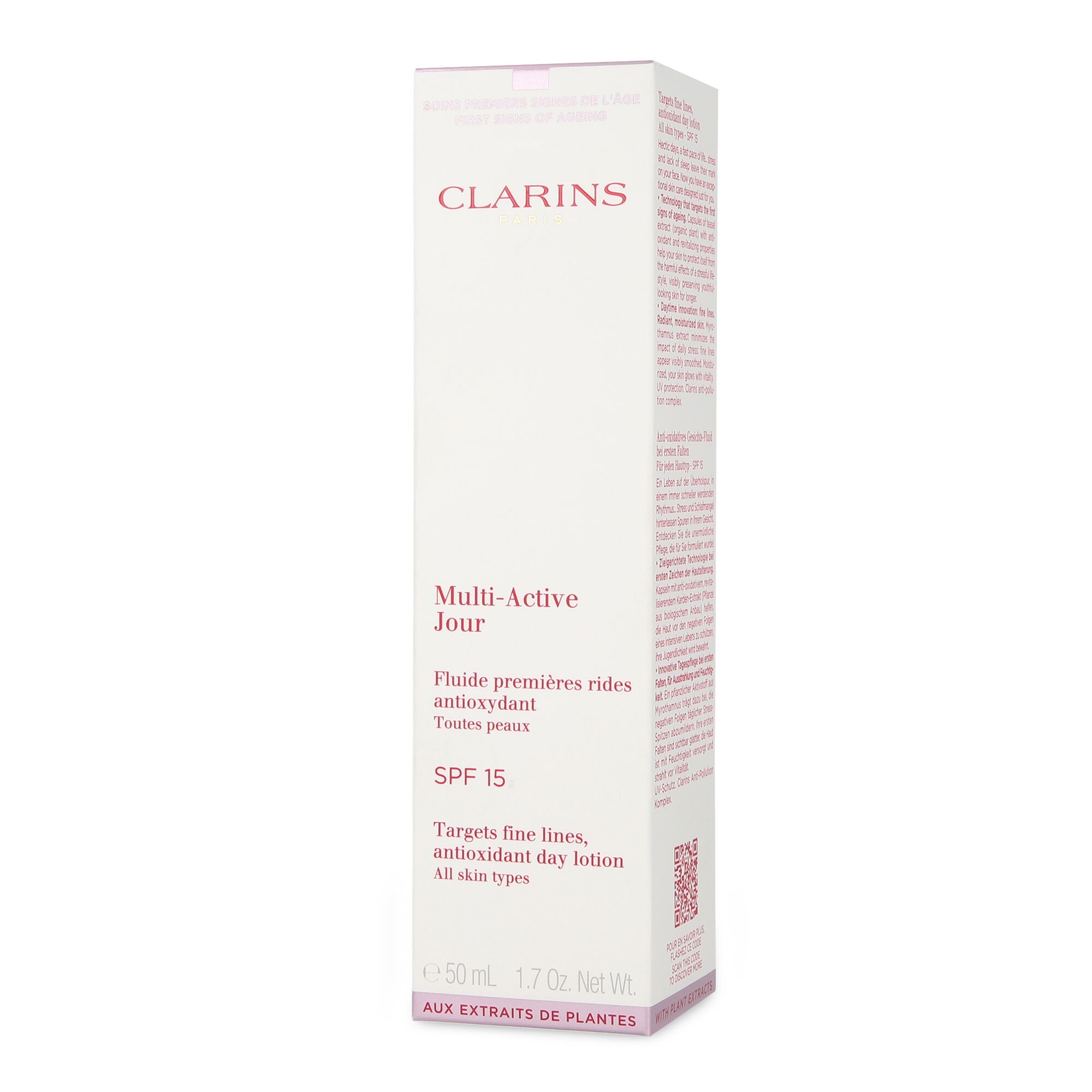 Foto 4 pulgar | Crema Hidratante Clarins -multi-active Antioxidant Day Lotion Spf15