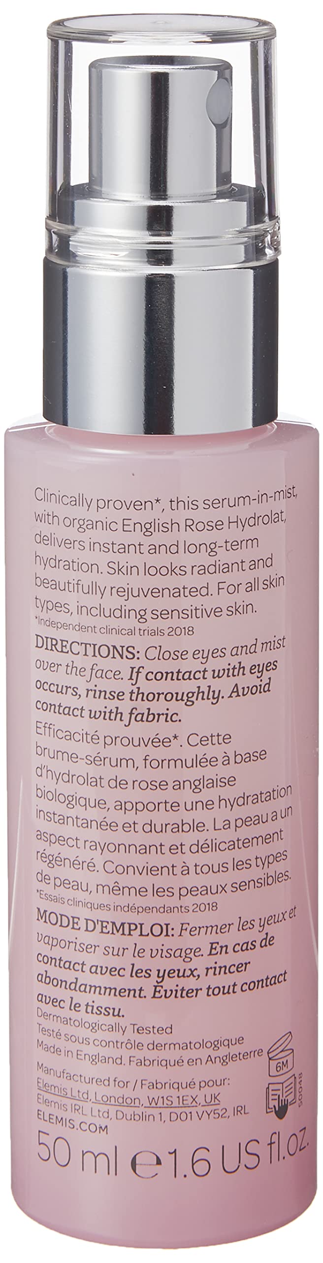 Foto 4 pulgar | Sérum Hidratante En Bruma Elemis Pro-collagen Rose 50 Ml - Venta Internacional