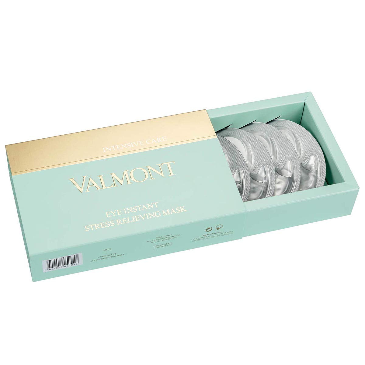 Mascarilla de Ojos Valmont Intensive Care Instant Stress 5 Unidades Reducción de Hinchazón y Ojeras - Venta Internaci