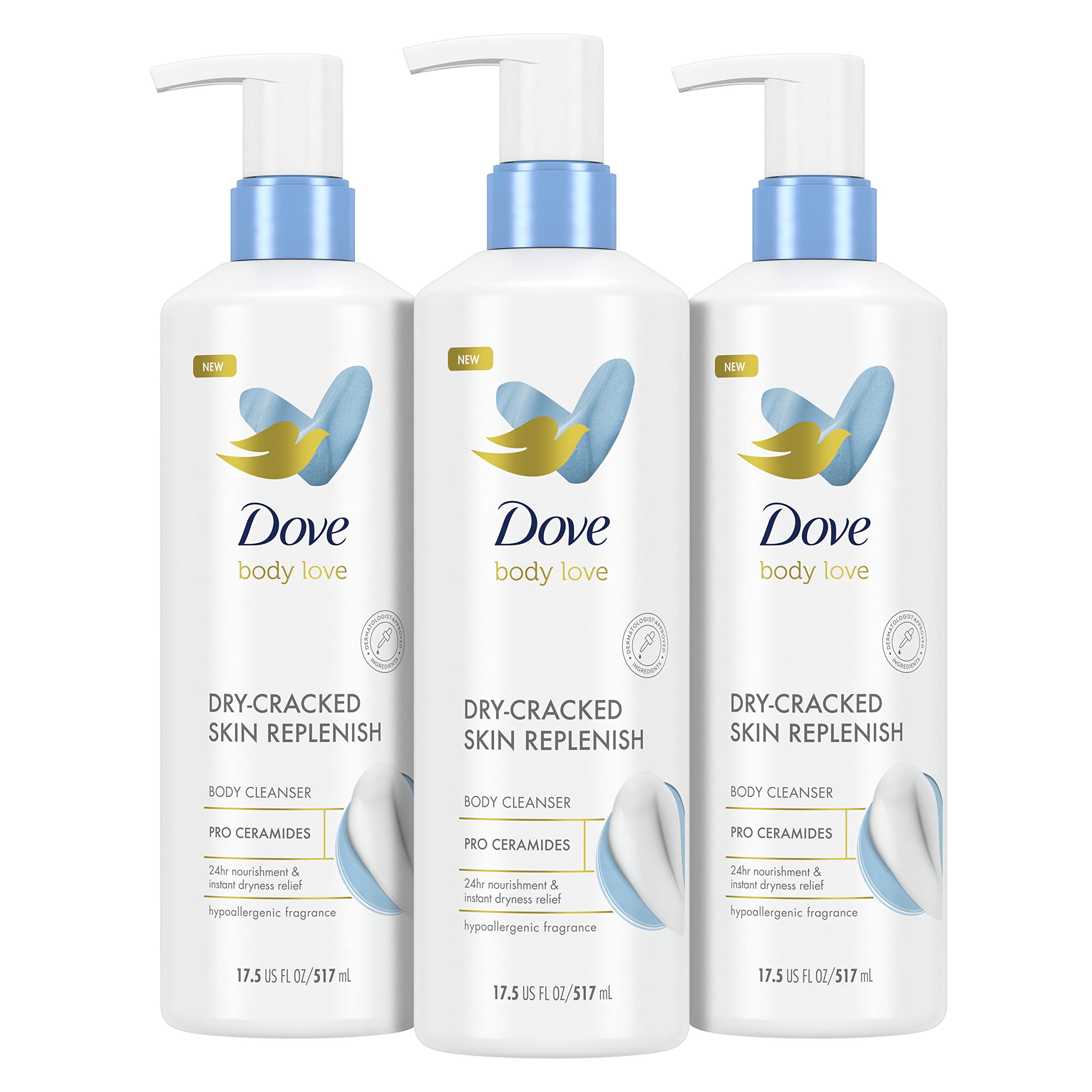 Foto 1 | Limpiador Corporal Dove Body Love 3 Piezas - Venta Internacional