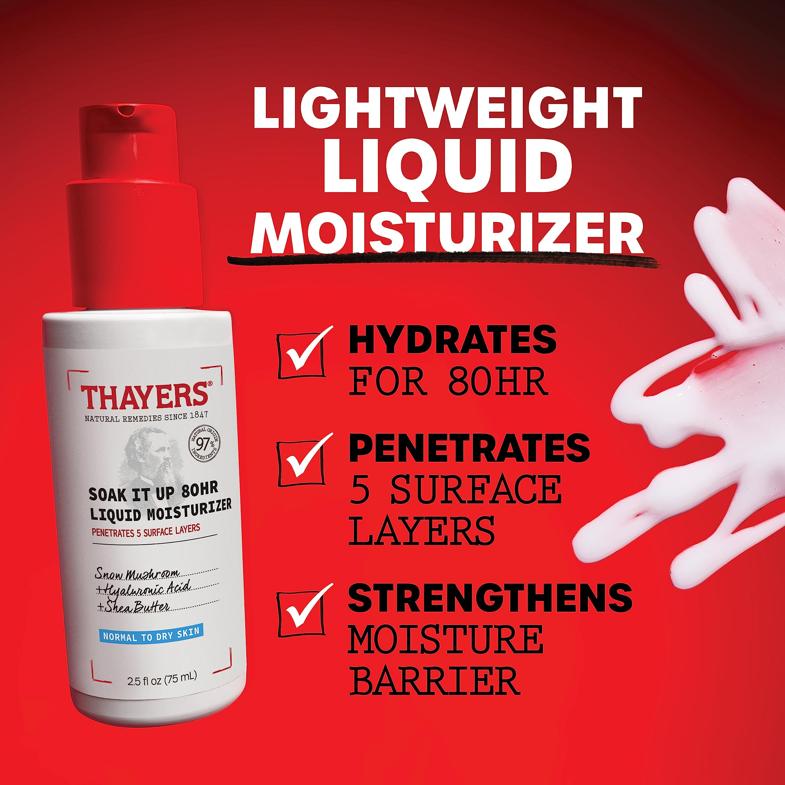 Foto 3 pulgar | Crema Hidratante Líquida Thayers Soak It Up 80 Hr Face 75 Ml - Venta Internacional