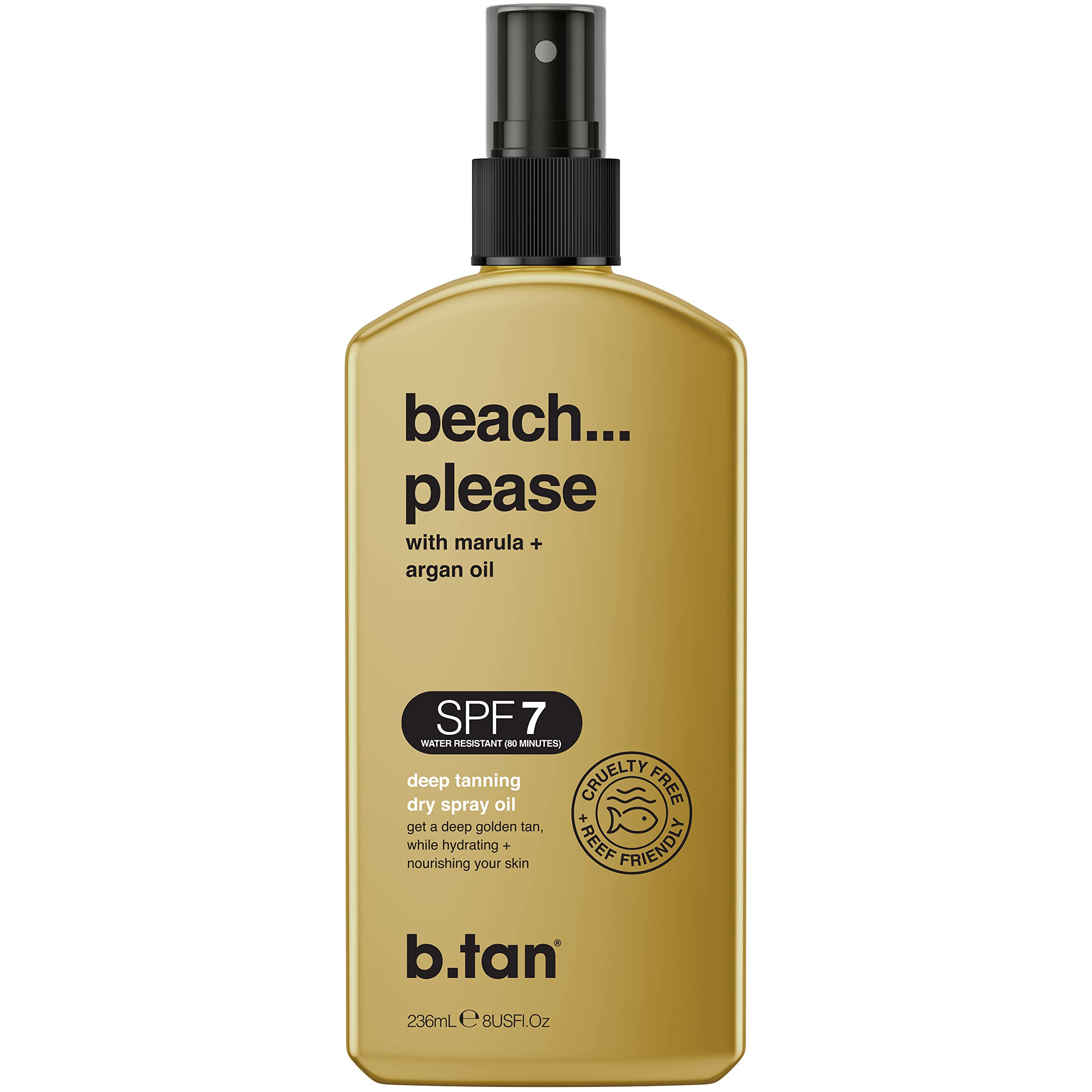 Foto 2 pulgar | Aceite Bronceador B.tan Beach Please Spf 7 236 Ml - Venta Internacional