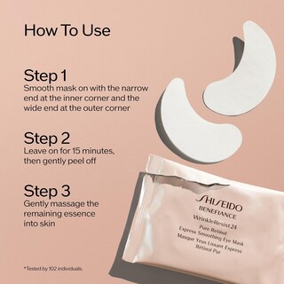 Foto 5 | Mascarilla de Ojos Shiseido Benefiance WrinkleResist24 con Retinol Puro - Venta Internacional