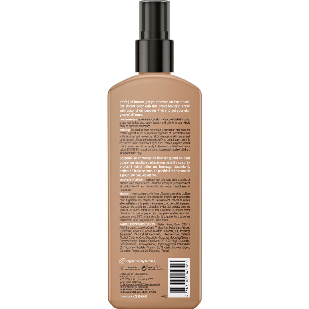 Foto 3 pulgar | Loción Bronceadora en Aerosol B.tan Bronzed Like a Boss 250 Ml - Venta Internacional