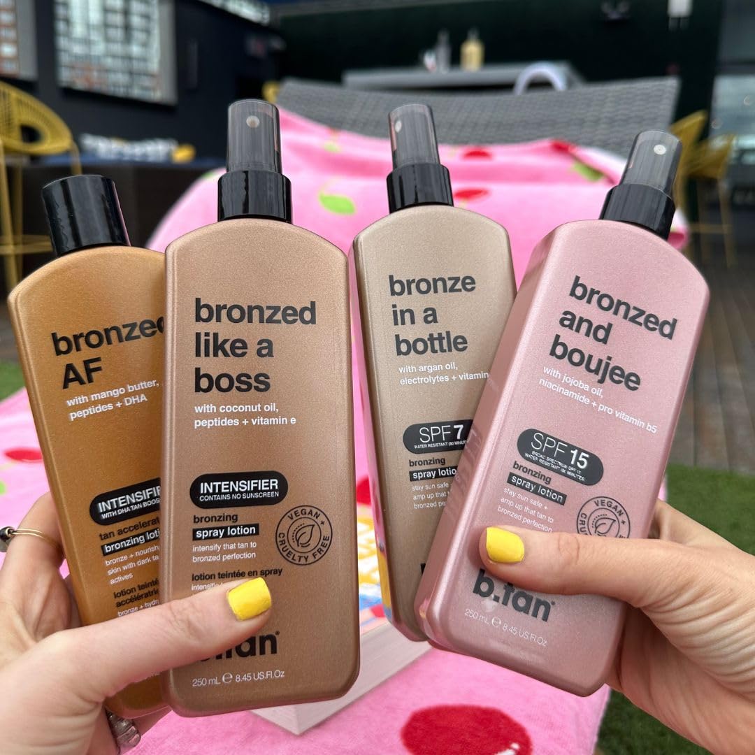 Foto 6 pulgar | Loción Bronceadora en Aerosol B.tan Bronze con Spf 7 250 Ml - Venta Internacional