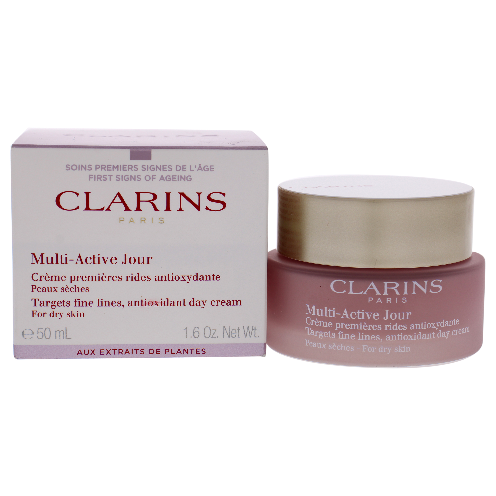 Foto 2 pulgar | Crema de Día Clarins Multi-active Jour Dry Skin Unisex 50 Ml - Venta Internacional