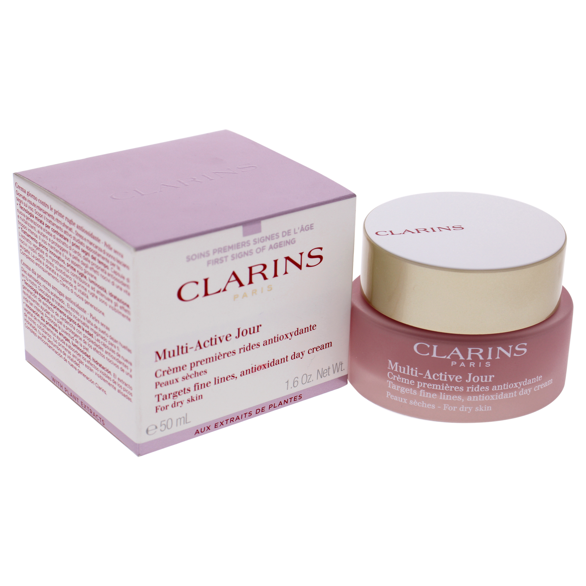 Foto 5 pulgar | Crema de Día Clarins Multi-active Jour Dry Skin Unisex 50 Ml - Venta Internacional