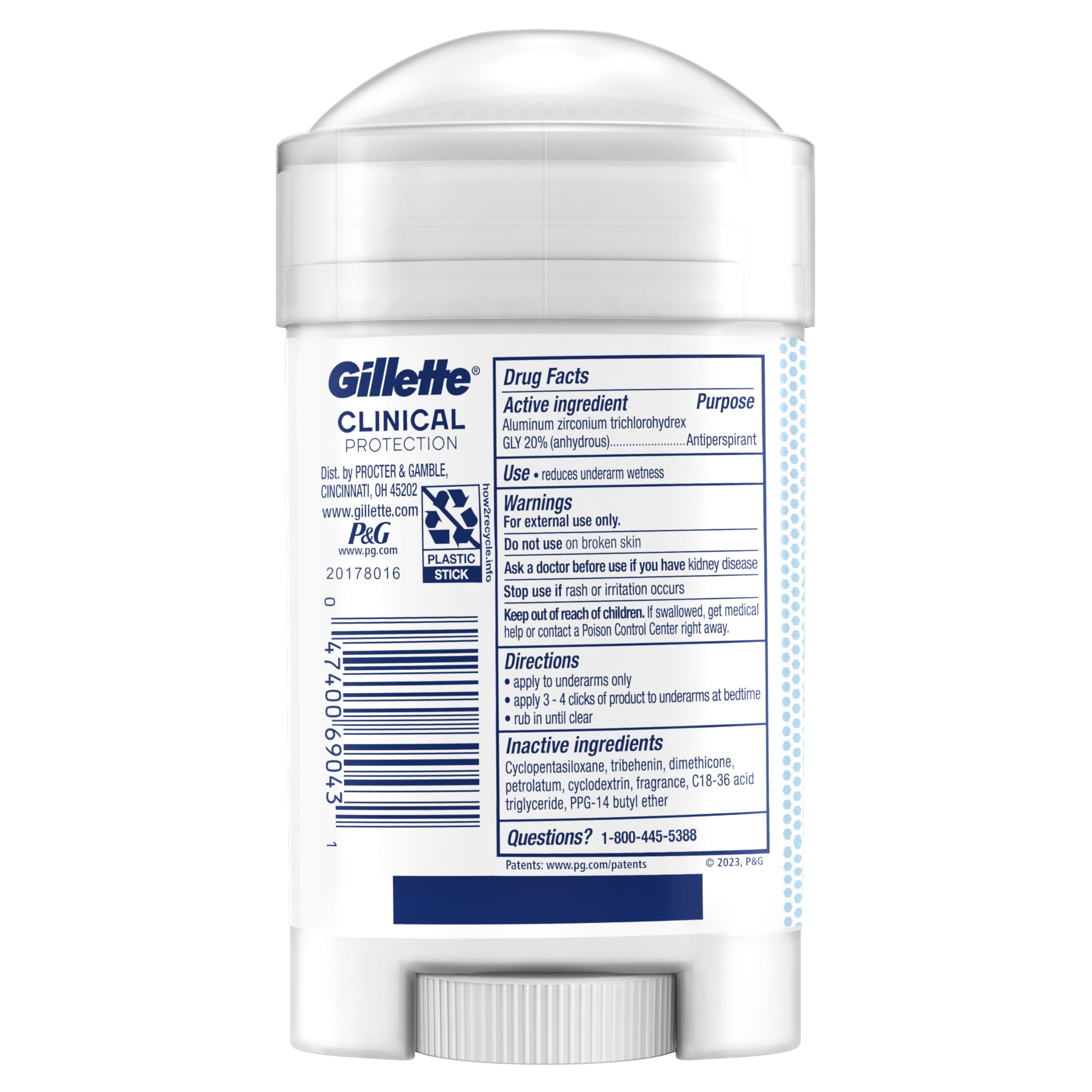 Foto 7 pulgar | Antitranspirante y Desodorante Gillette Clinical Arctic Ice 75 ml Protección Clínica por 72 Horas - Venta Internacional