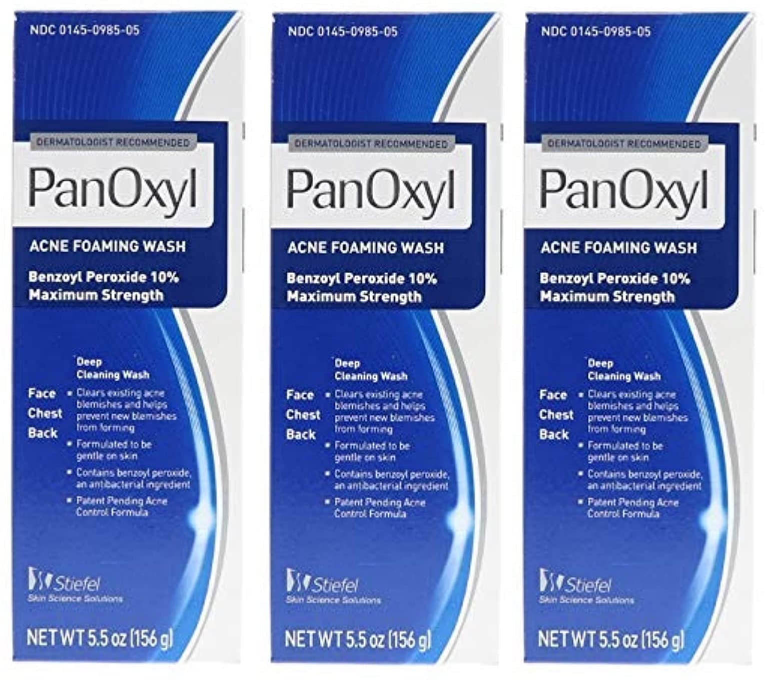 Foto 2 pulgar | Limpiador Facial Panoxyl Stiefel Con Peróxido De Benzoilo Al 10%, 163 Ml (paquete De 3) - Venta Internacional.