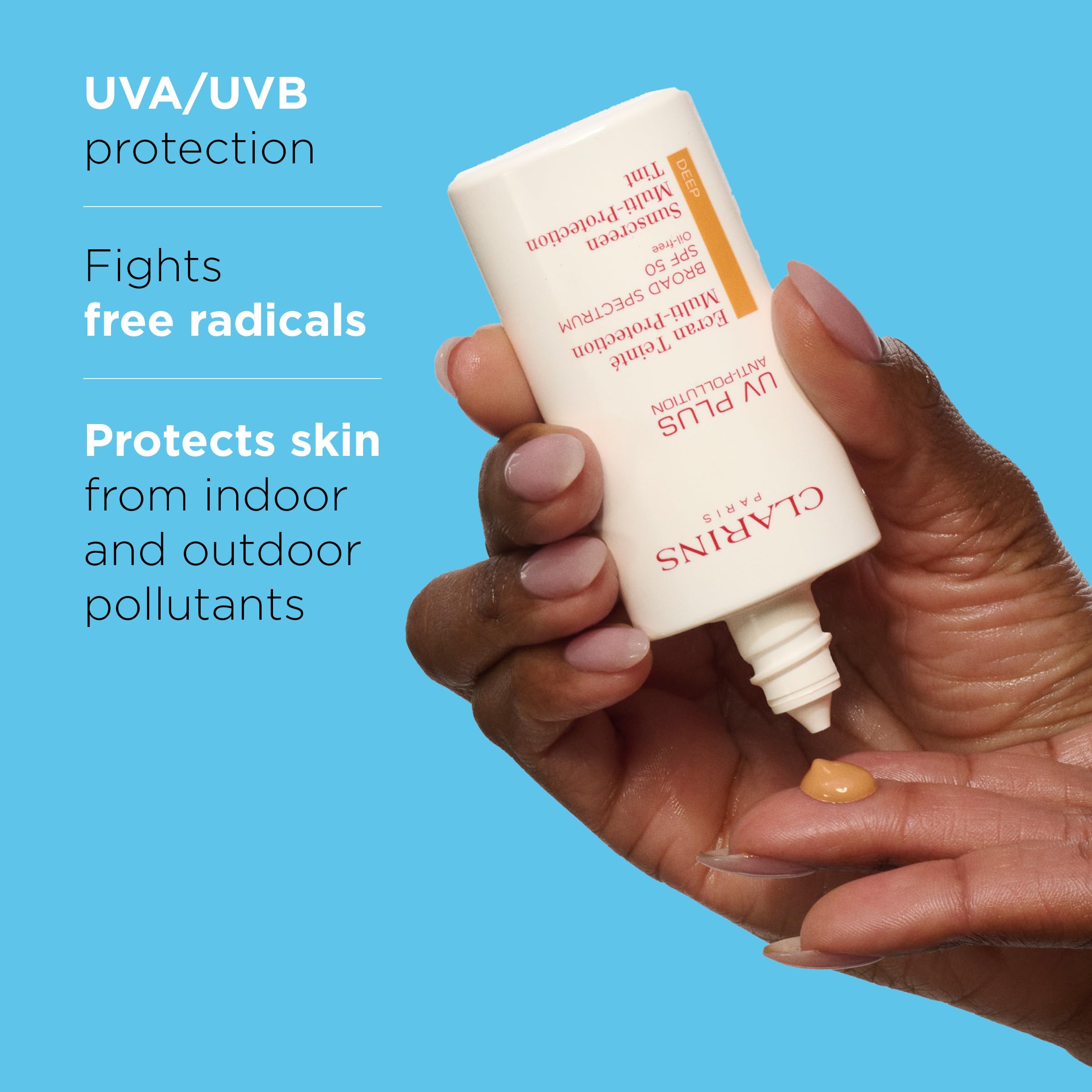 Foto 3 pulgar | Protector Solar Clarins Uv Plus Antipolución Spf 50 Tintado - Venta Internacional.