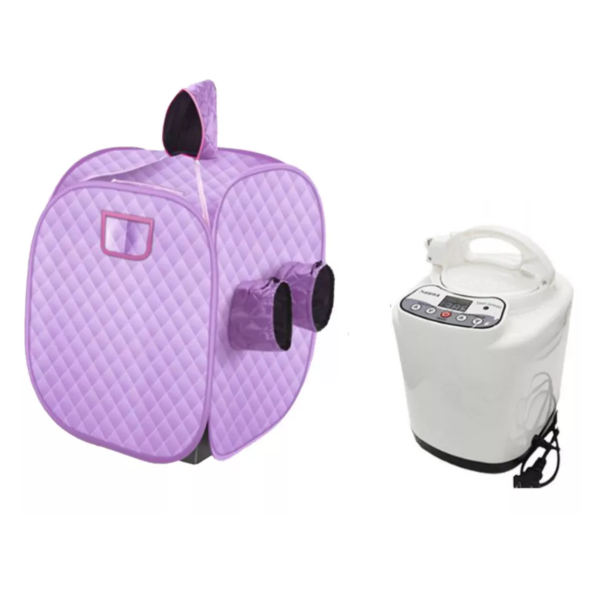 Baño Vapor Sauna Portatil Spa Cuidado Personal Y Belleza Eo Safe Imports Esi-15040 Purpura