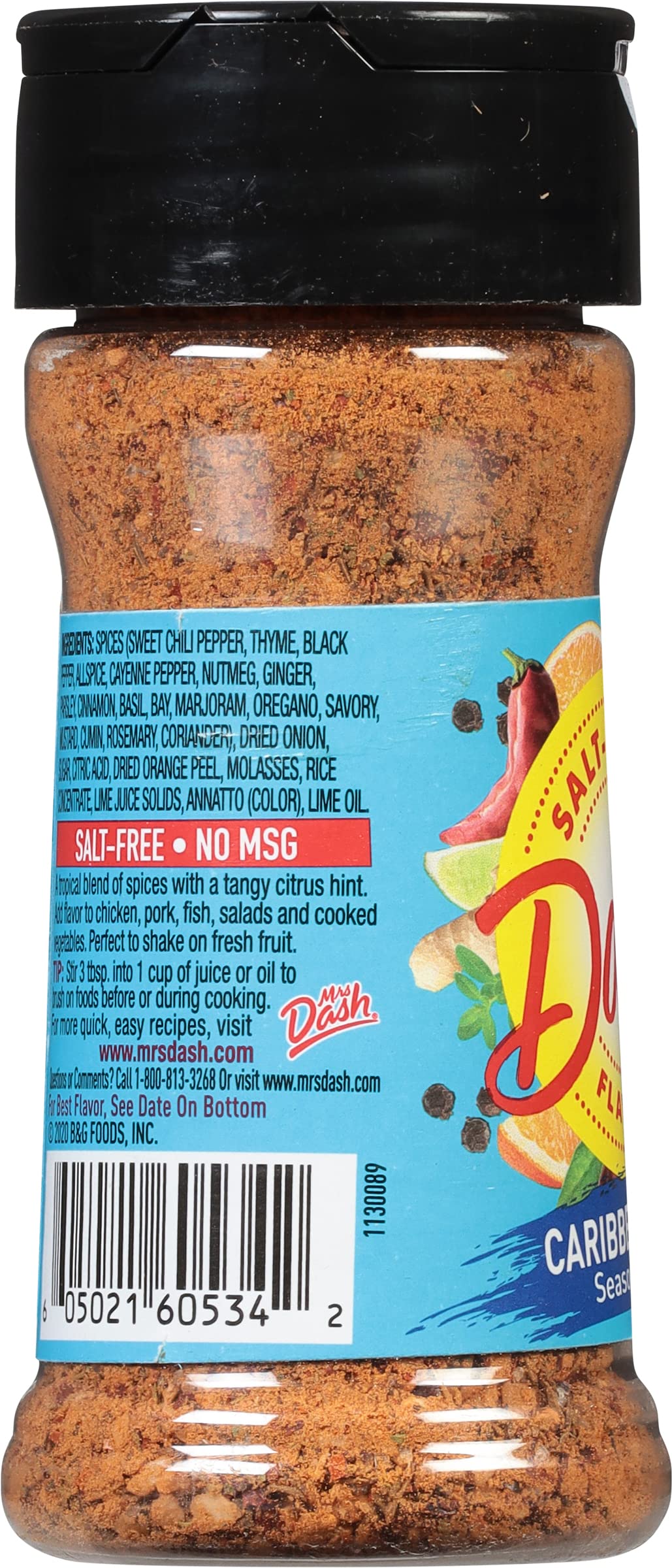 Foto 3 pulgar | Mezcla De Condimentos Dash Caribbean Citrus 70 Ml Sin Sal - Venta Internacional.