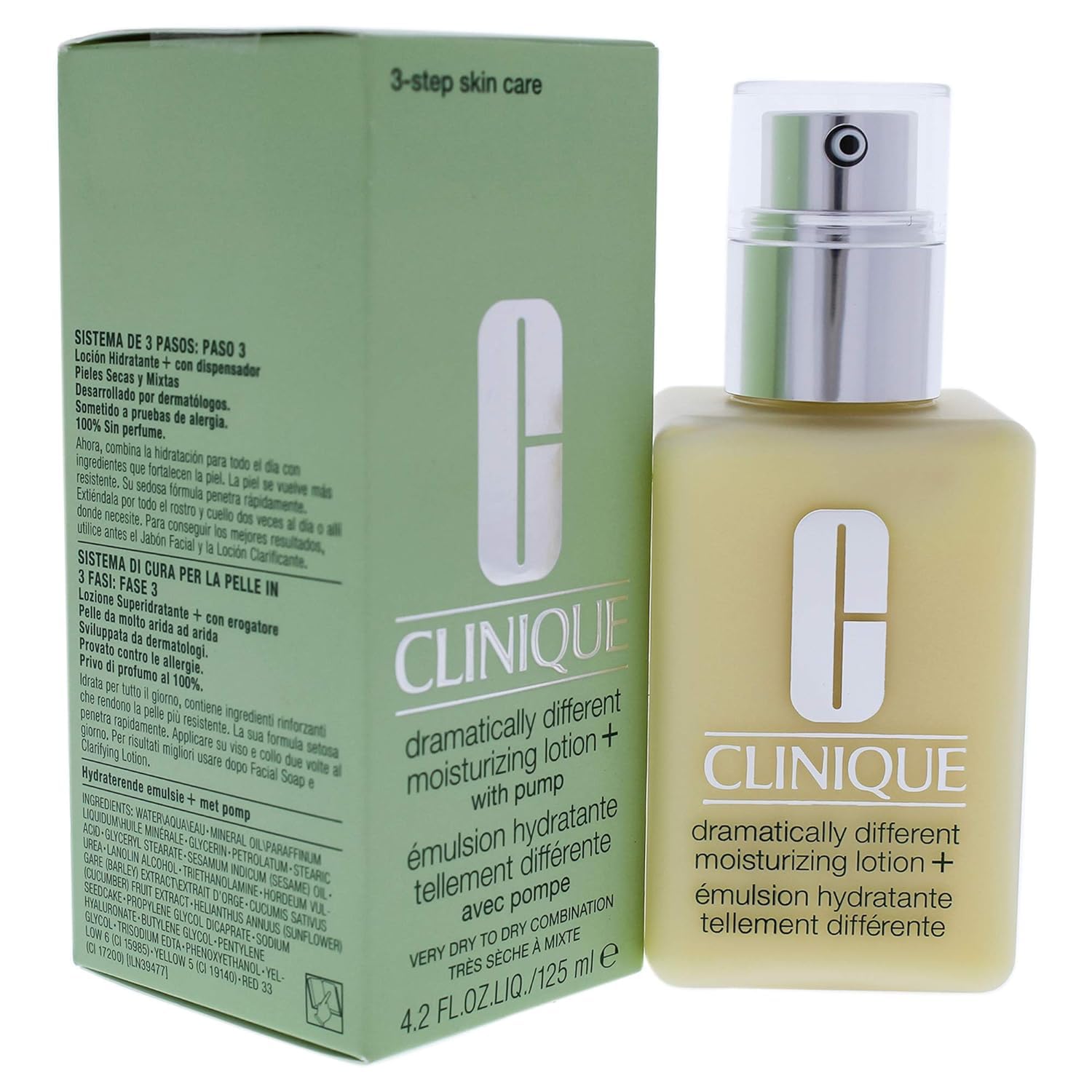 Loción Hidratante Clinique Dramáticamente Diferente 125ml - Venta Internacional.