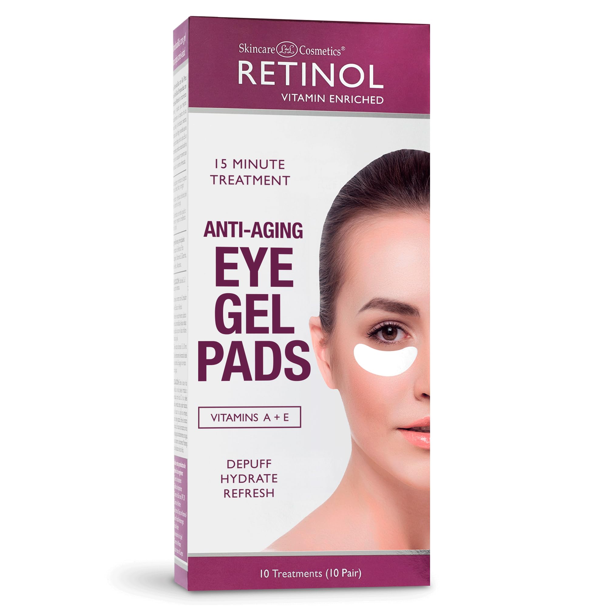 Foto 2 pulgar | Almohadillas De Gel Para Ojos, Retinol, Antienvejecimiento, El Tratamiento Antiarrugas Original - Venta Internacional.