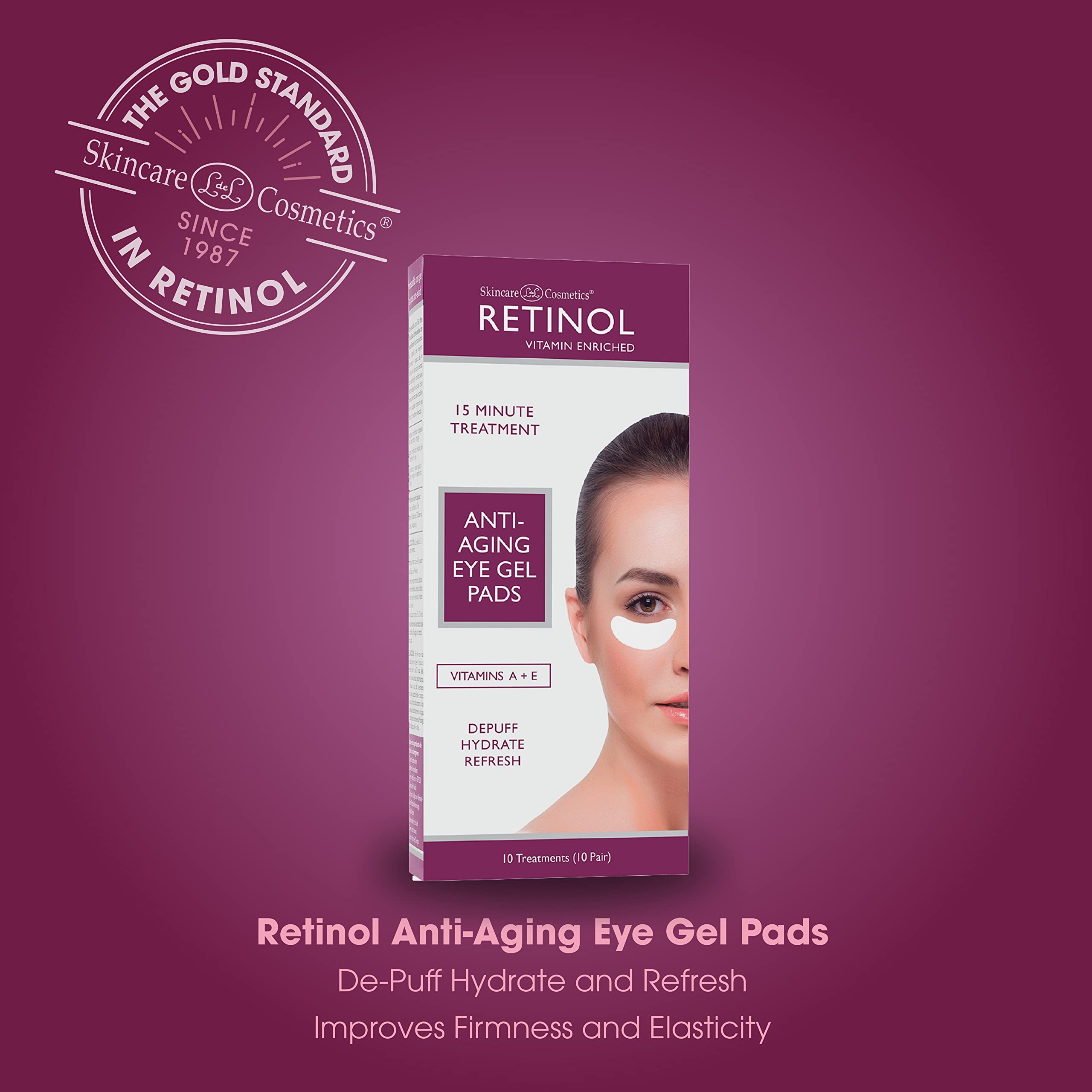 Foto 4 pulgar | Almohadillas De Gel Para Ojos, Retinol, Antienvejecimiento, El Tratamiento Antiarrugas Original - Venta Internacional.