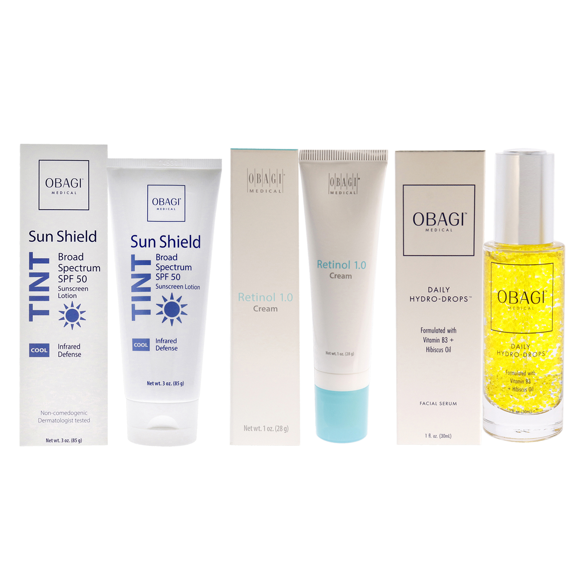 Kit De Cuidado De La Piel Obagi Unisex Con Protector Solar Tint Spf 50 Broad - Venta Internacional.