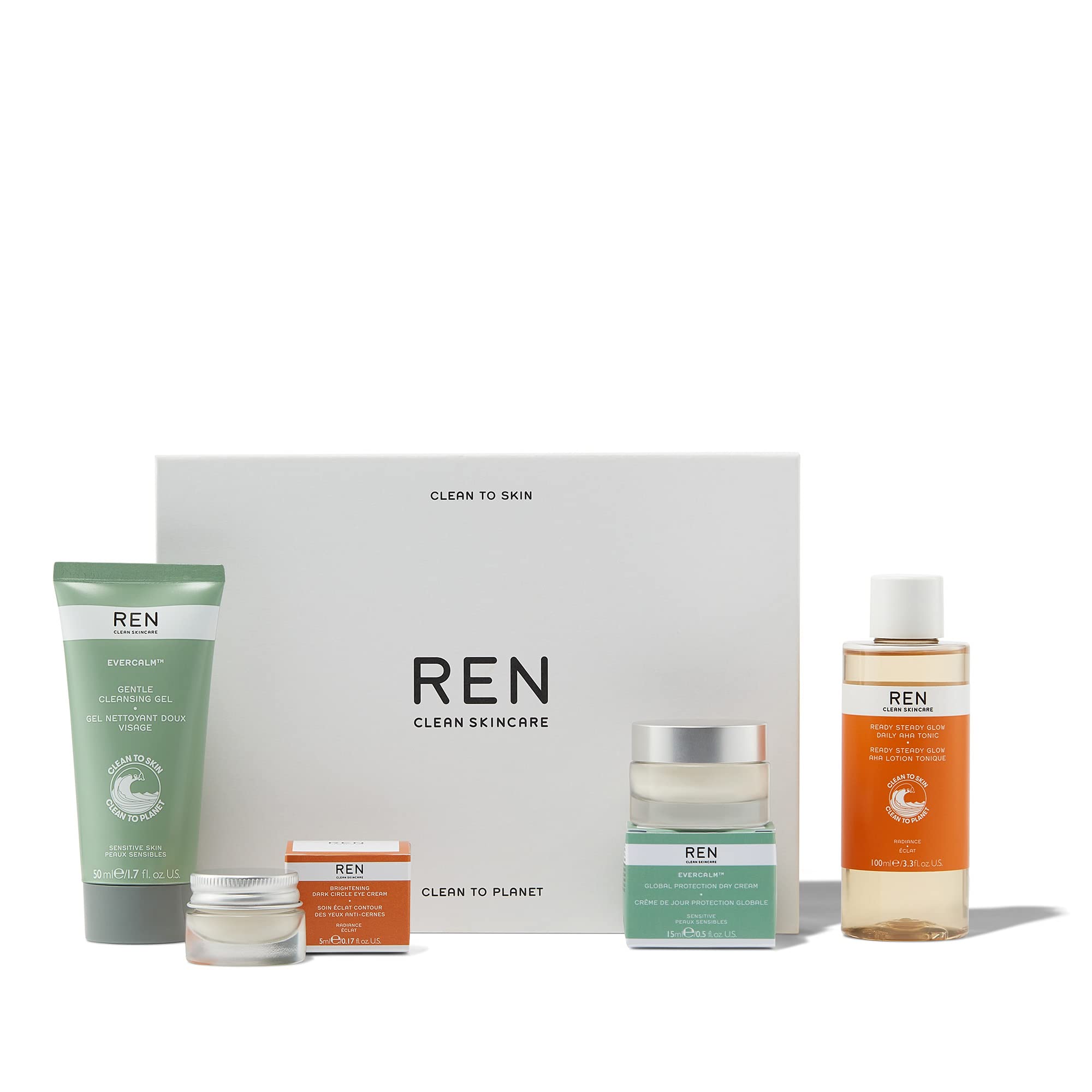 Foto 3 pulgar | Set De Regalo Para El Cuidado De La Piel Ren Clean Skincare Celebra Tu Piel - Venta Internacional.