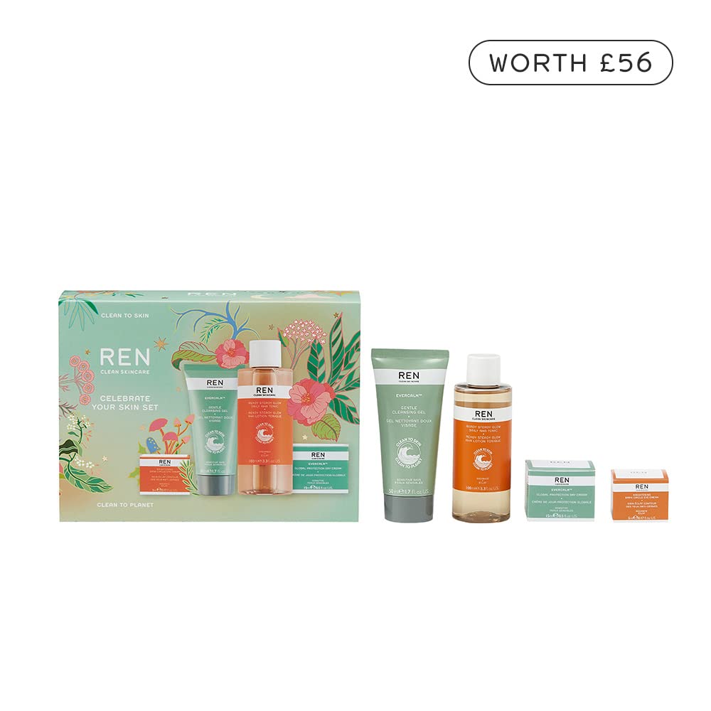 Foto 5 pulgar | Set De Regalo Para El Cuidado De La Piel Ren Clean Skincare Celebra Tu Piel - Venta Internacional.