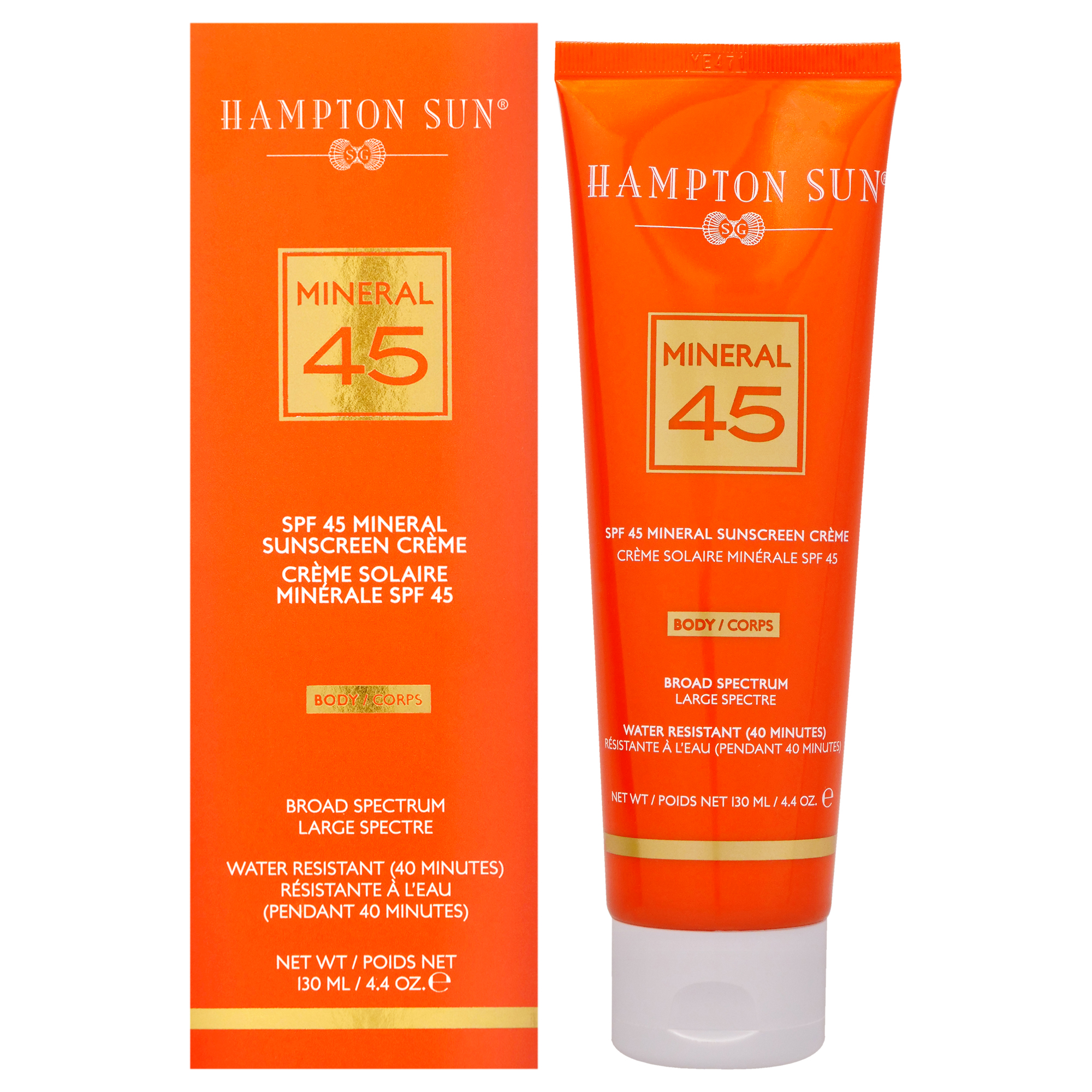 Protector Solar Hampton Sun Mineral Body Spf 45 130 Ml Unisex - Venta Internacional.