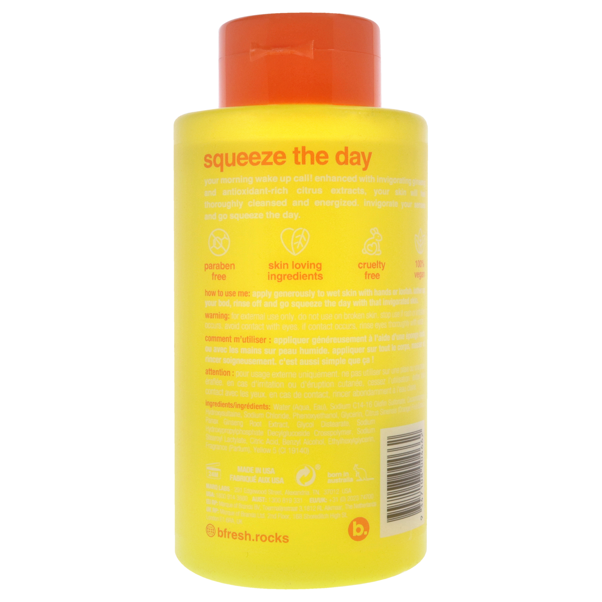 Foto 3 pulgar | Gel De Baño B.tan Squeeze The Day Energizing 473 Ml - Venta Internacional.