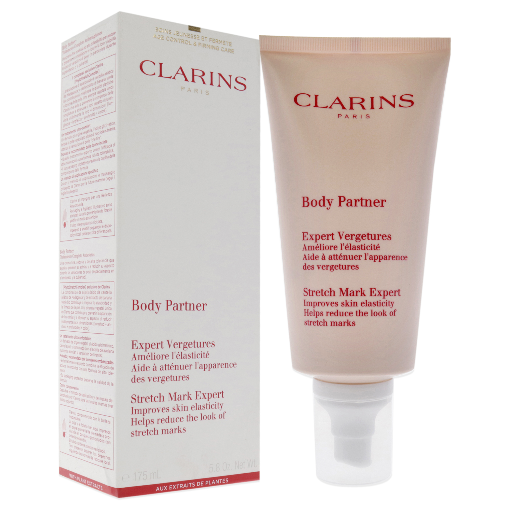 Foto 4 pulgar | Crema Para Estrías Clarins Body Partner Expert 171 Ml - Venta Internacional.