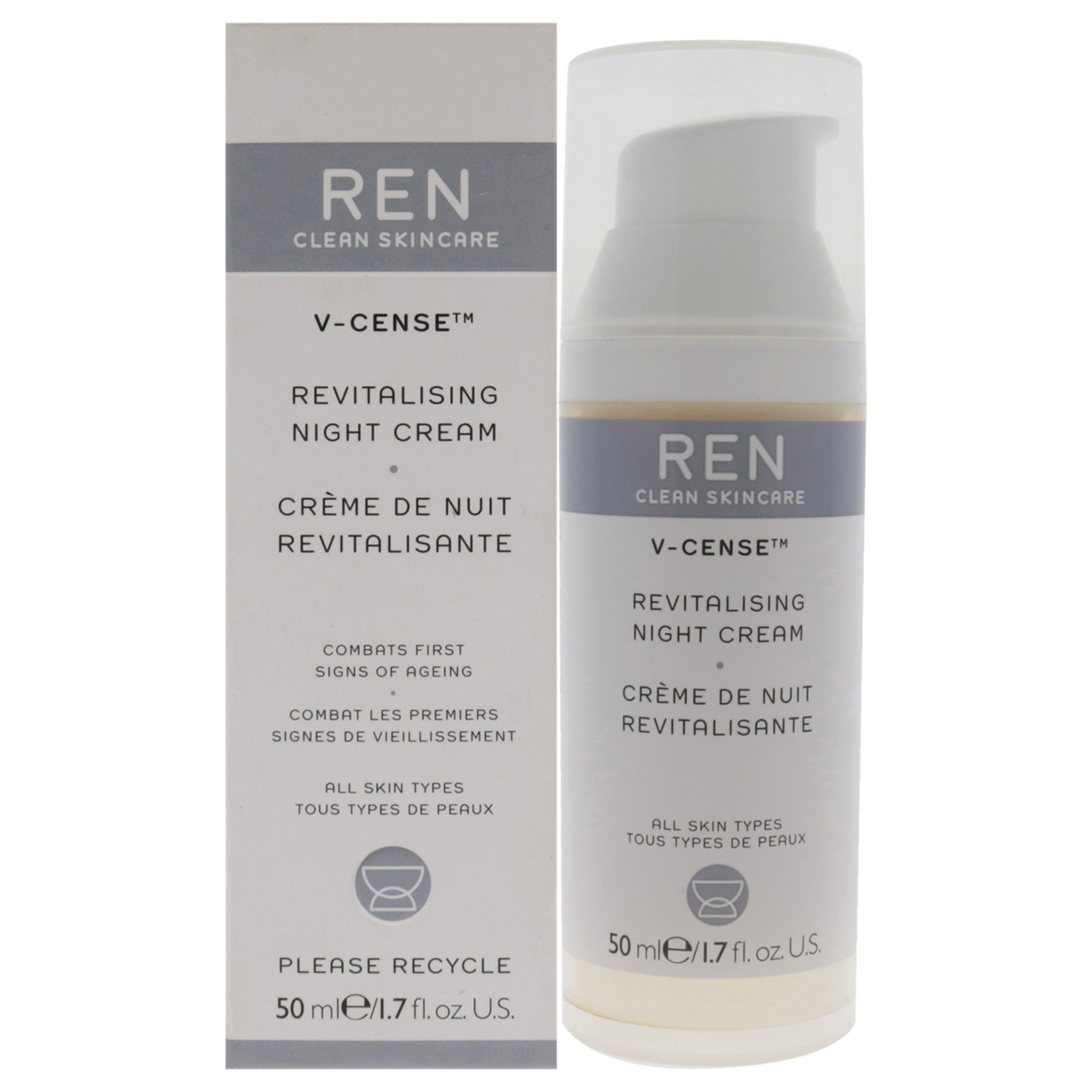 Foto 2 pulgar | Crema De Noche Ren V-cense Revitalizante 50ml - Venta Internacional.