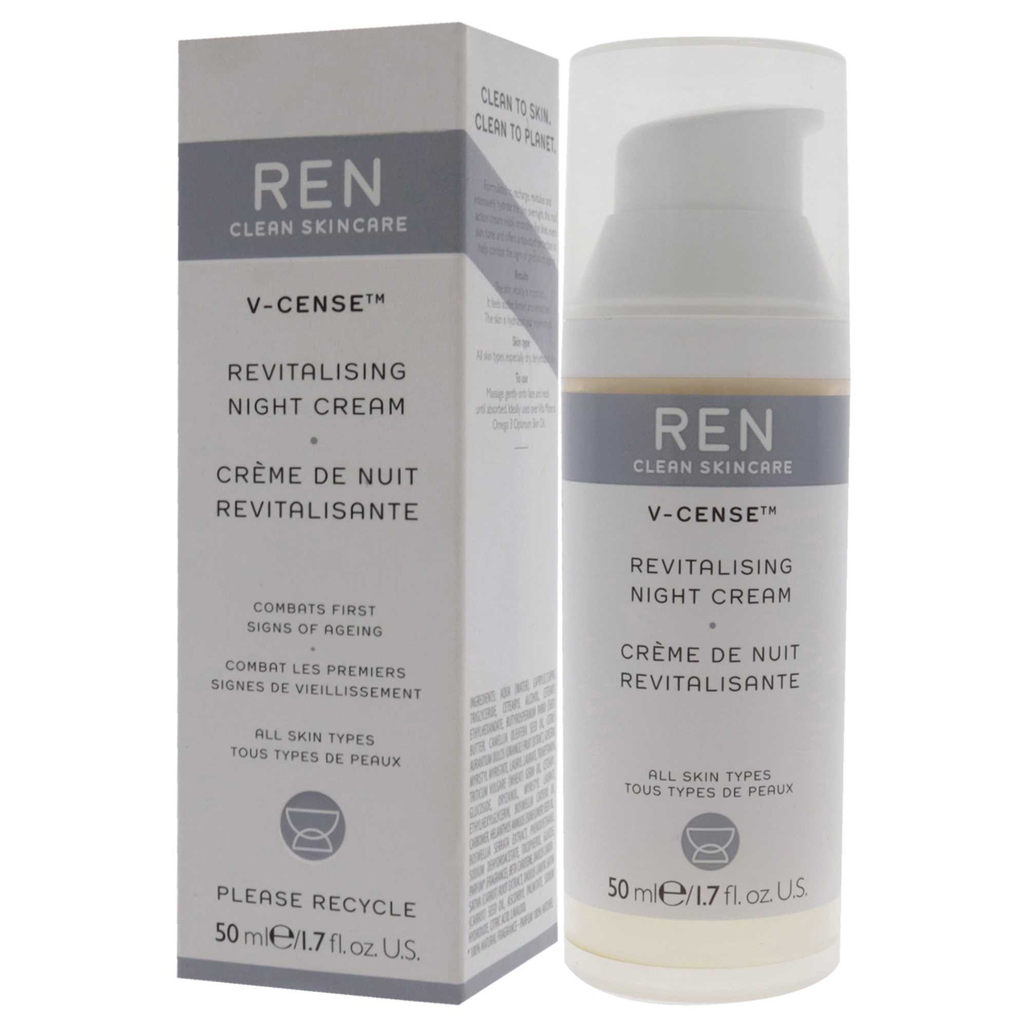 Foto 5 pulgar | Crema De Noche Ren V-cense Revitalizante 50ml - Venta Internacional.