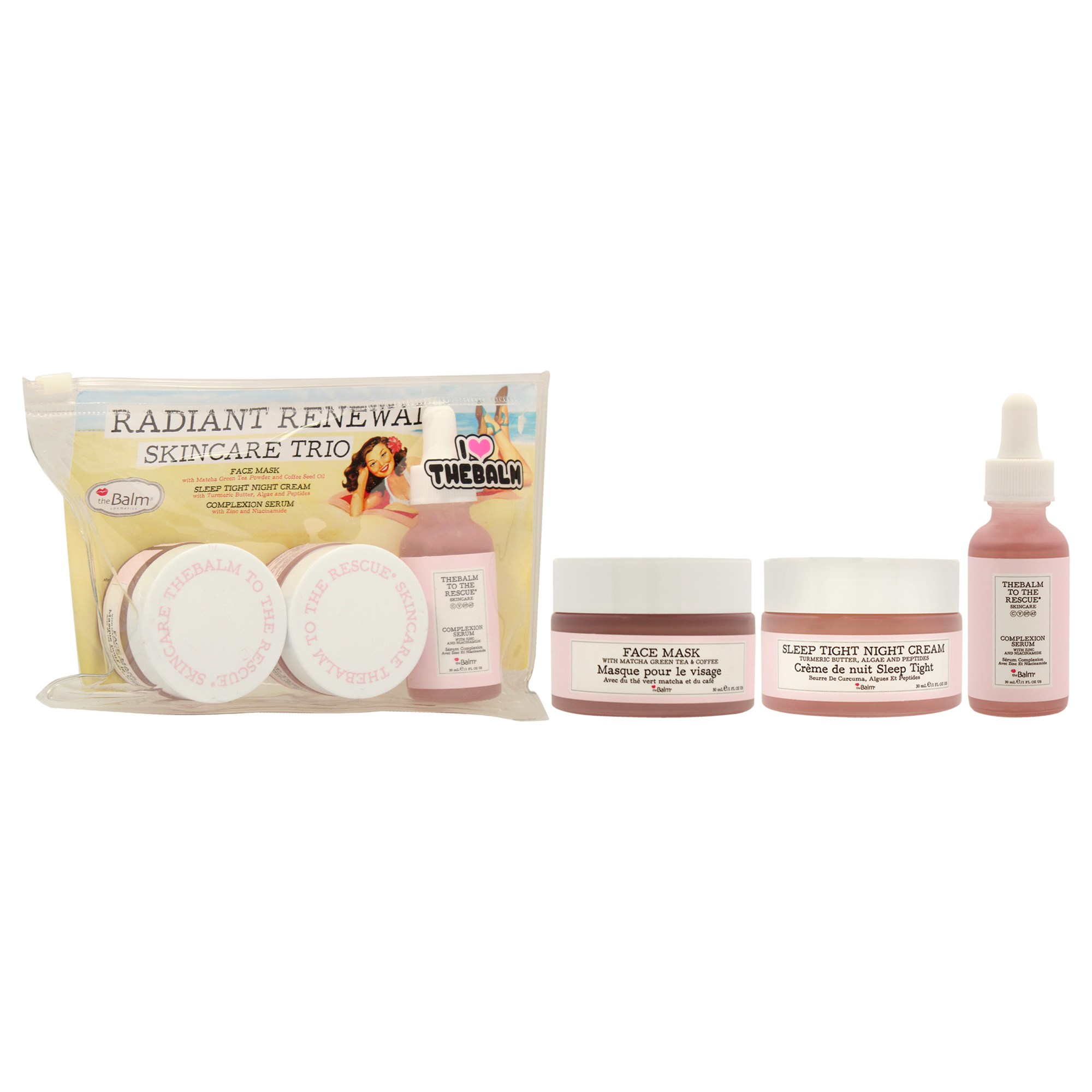 Foto 4 pulgar | Set Para El Cuidado De La Piel The Balm Radiant Renewal Con Mascarilla Facial Hidratante - Venta Internacional.