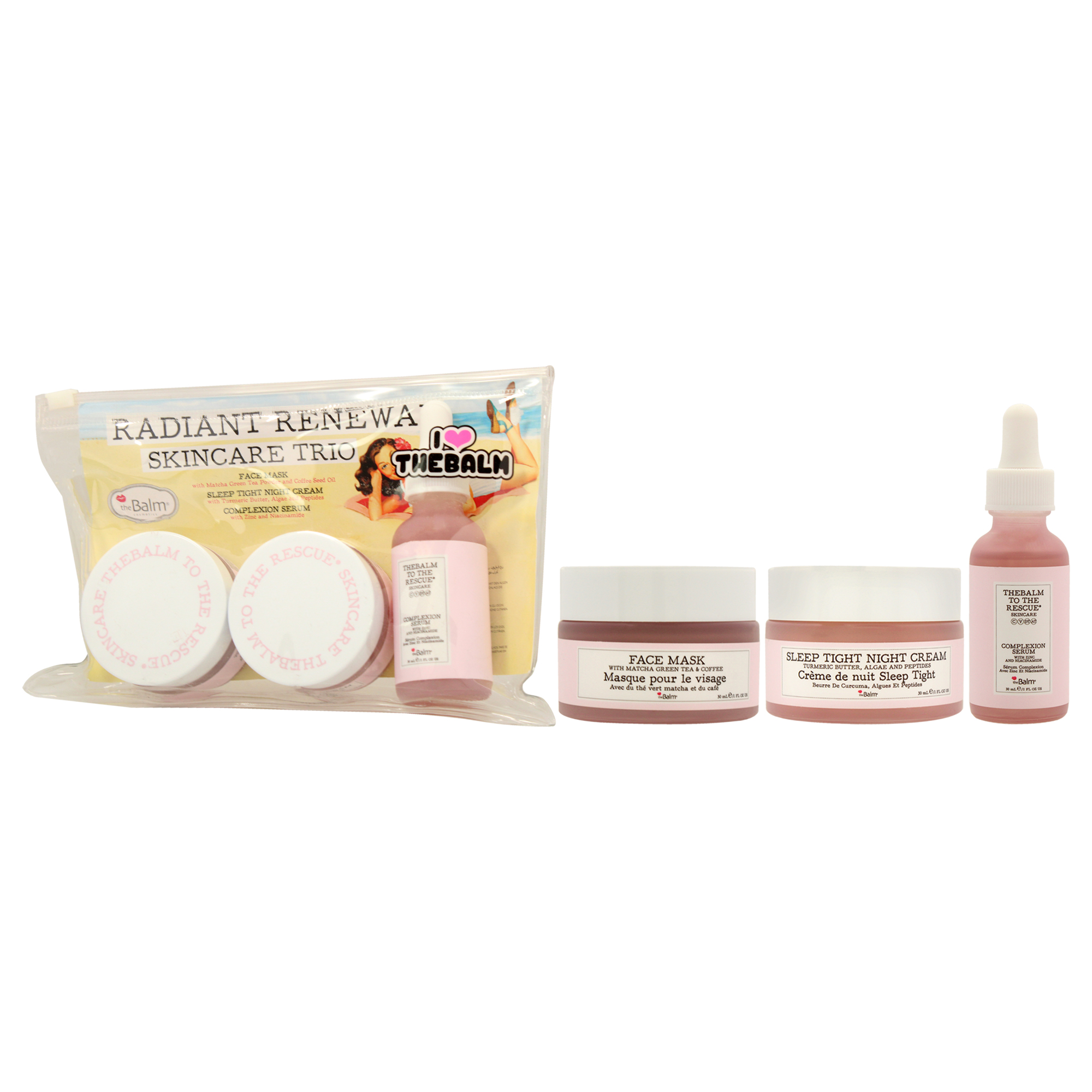 Foto 5 pulgar | Set Para El Cuidado De La Piel The Balm Radiant Renewal Con Mascarilla Facial Hidratante - Venta Internacional.