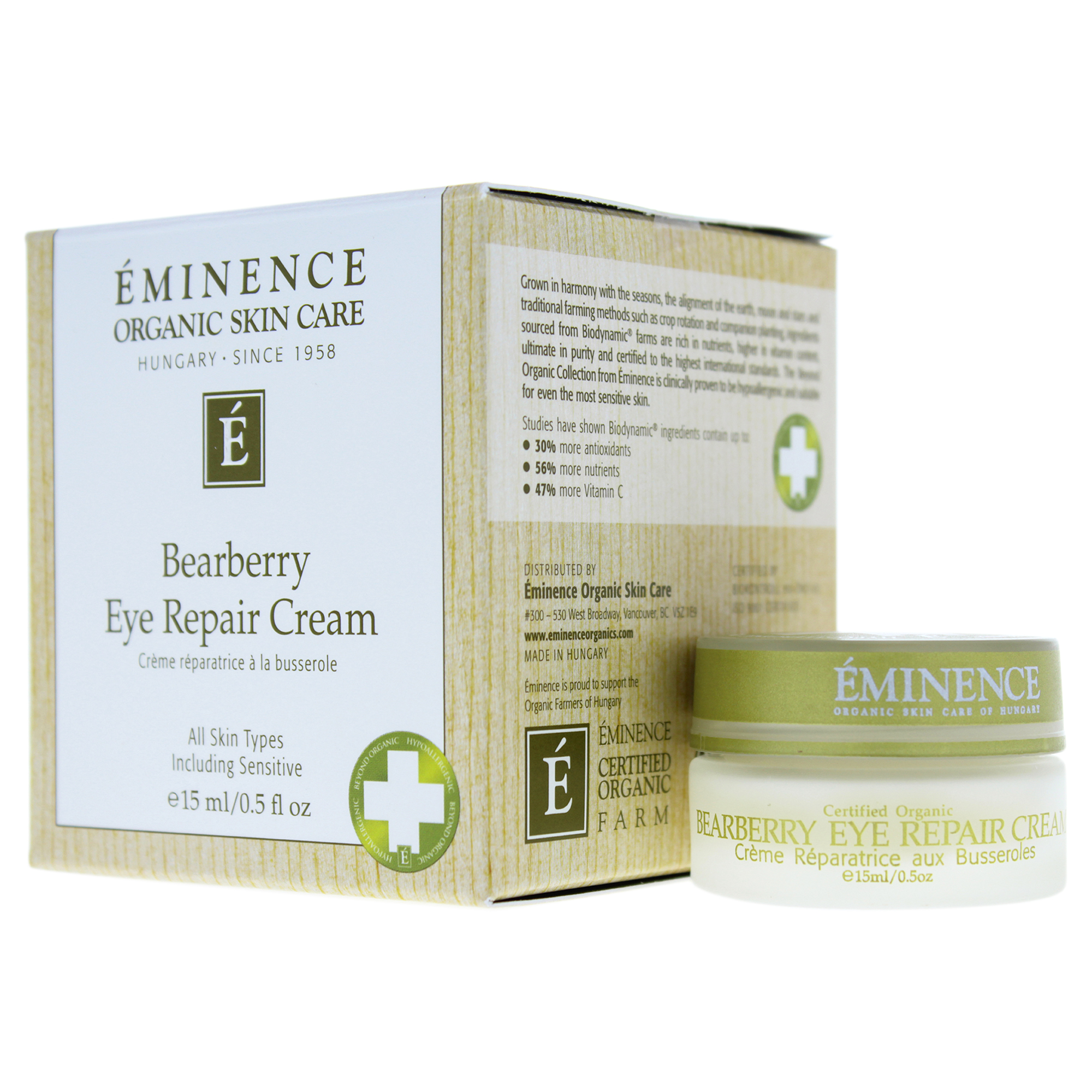 Foto 4 pulgar | Crema Reparadora De Ojos Eminence Gearberry 15 Ml - Venta Internacional.