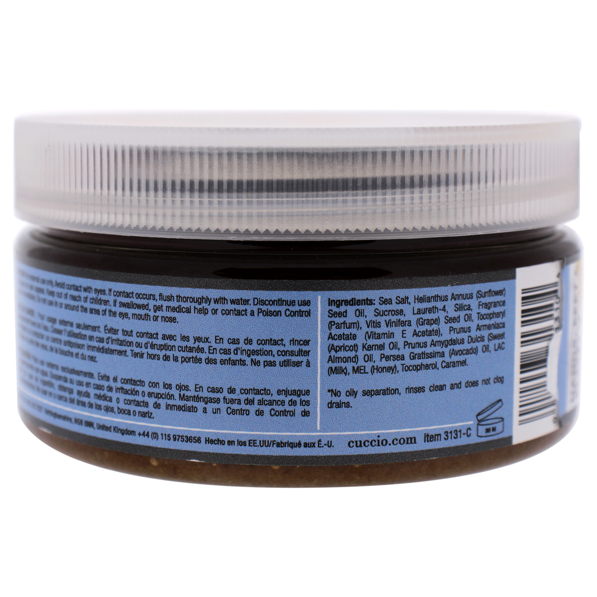 Foto 2 | Exfoliante De Sal Cuccio Naturale, Leche Y Miel, 8 Onzas - Venta Internacional.