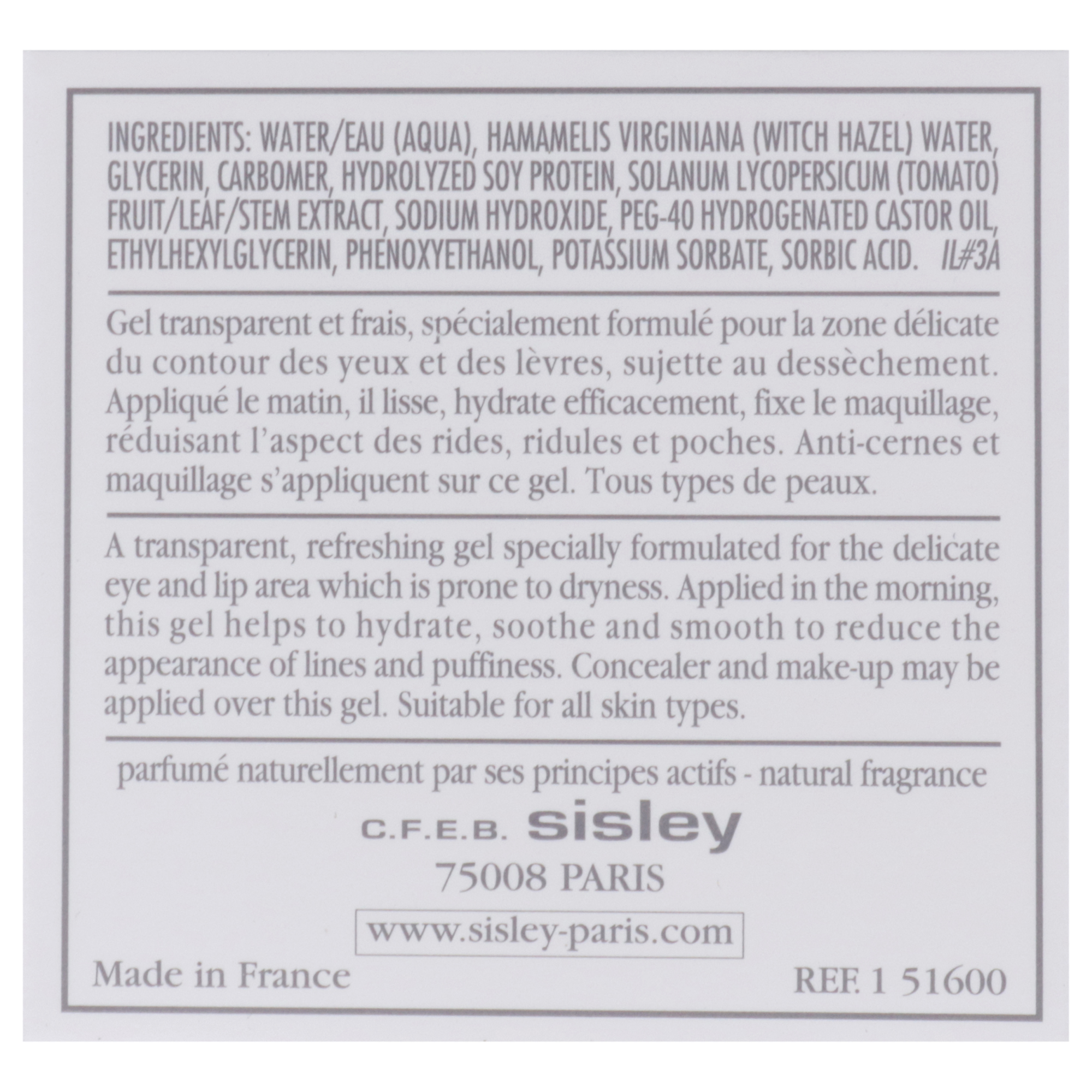 Foto 6 | Bálsamo Para Contorno De Ojos Y Labios Sisley 30 Ml Para Unisex - Venta Internacional.